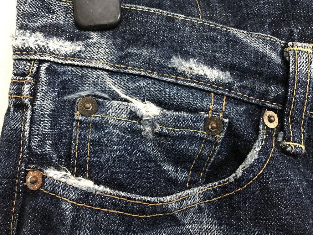 Eternal ETERNAL Made in Japan Rips Distressed Buttonfly Denim Jeans Size US 29 - 4 Thumbnail