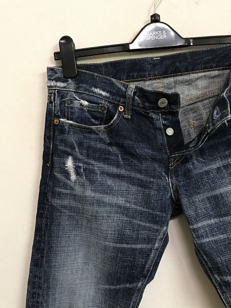 Eternal ETERNAL Made in Japan Rips Distressed Buttonfly Denim Jeans Size US 29 - 2 Thumbnail