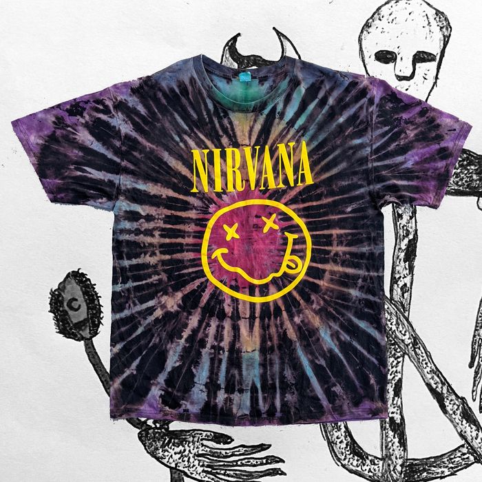nirvana shirt tie dye
