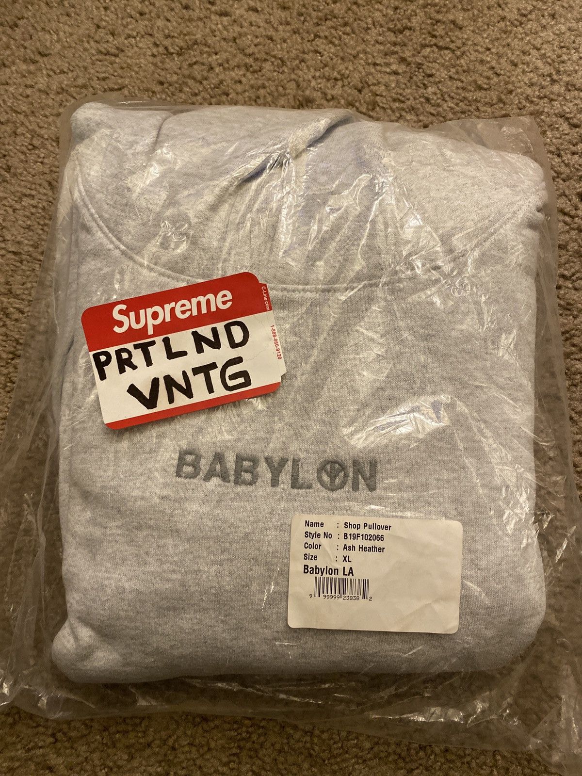 Babylon Heather Grey Babylon Hoodie 3M reflective Size US XL / EU 56 / 4 - 1 Thumbnail