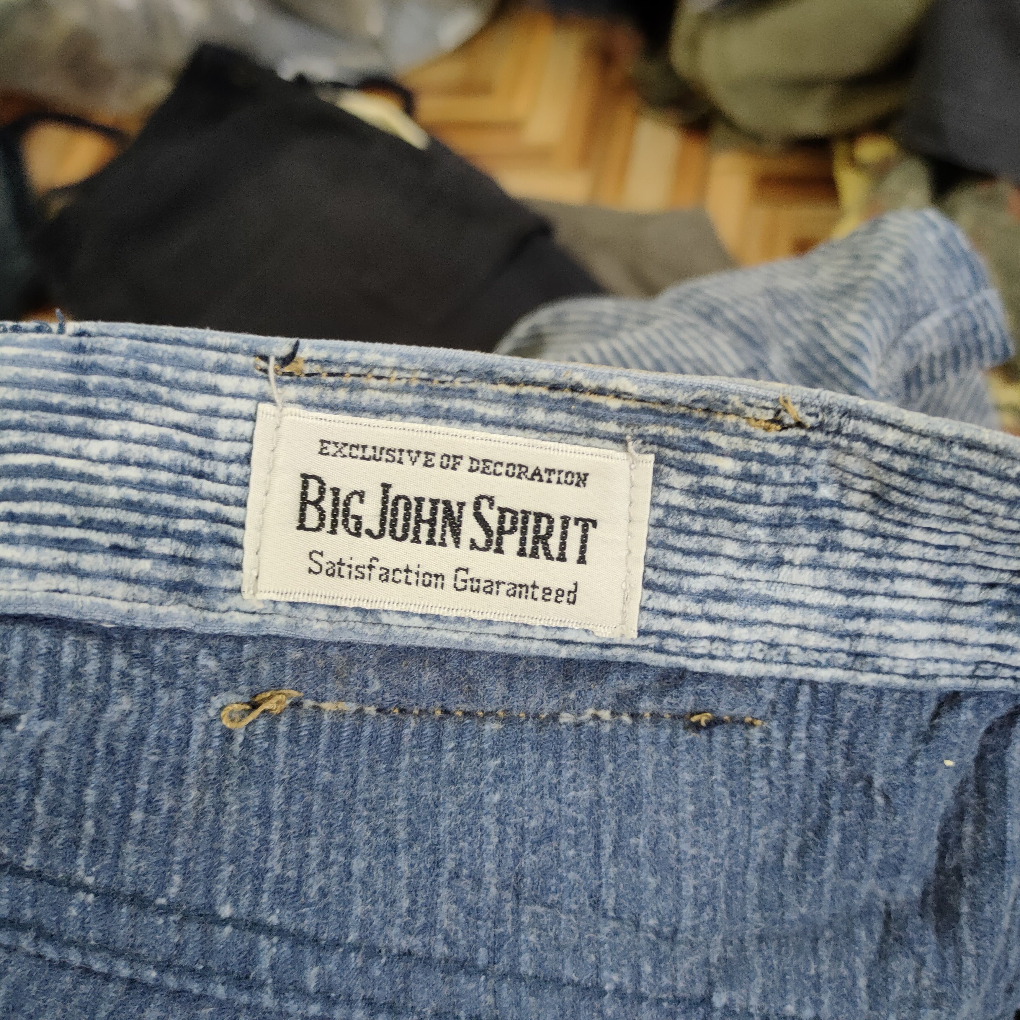 Big John × Vintage BIG JOHN SPIRIT VELVET CORDUROY BAGGY PANTS Size US 26 / EU 42 - 11 Thumbnail