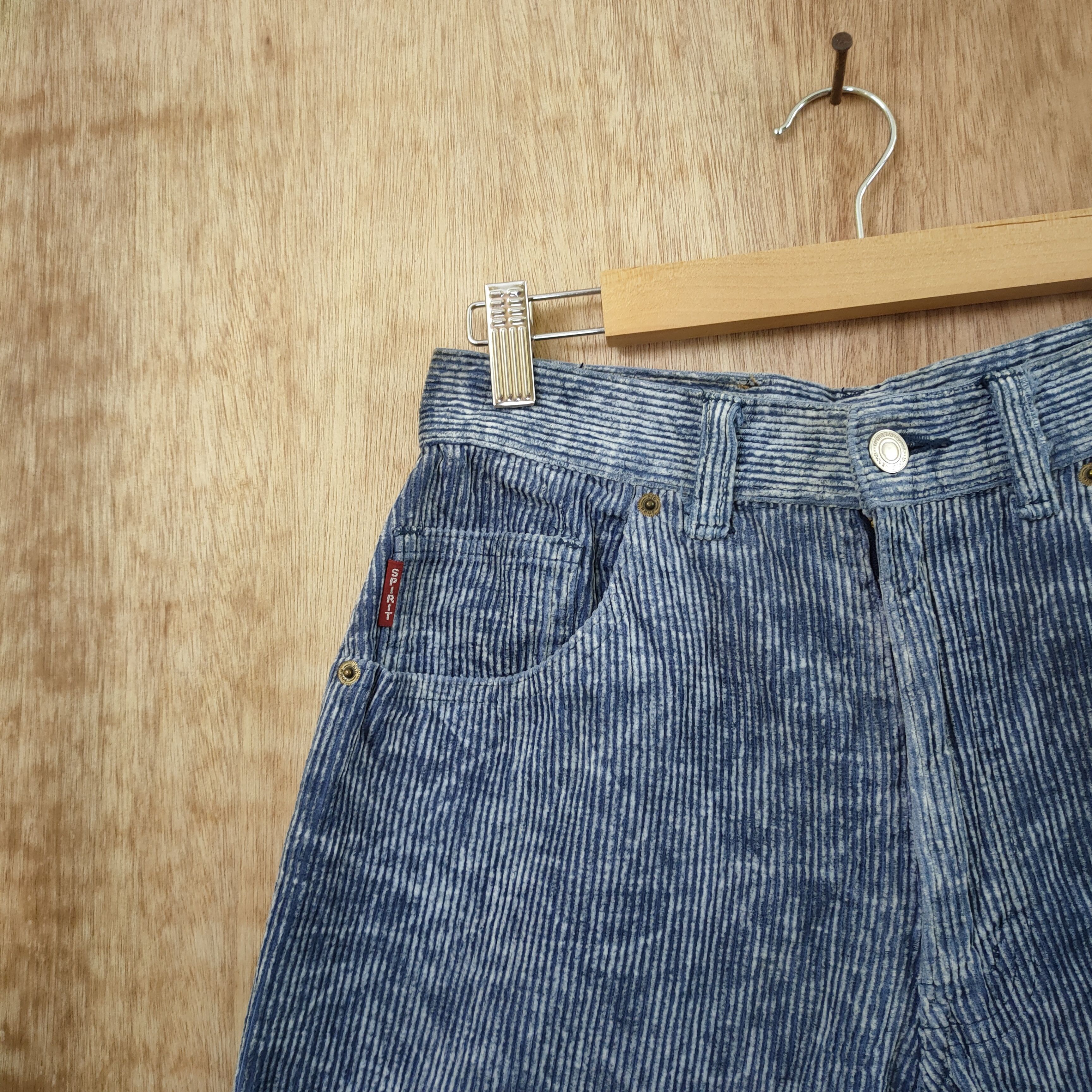 Big John × Vintage BIG JOHN SPIRIT VELVET CORDUROY BAGGY PANTS Size US 26 / EU 42 - 13 Thumbnail