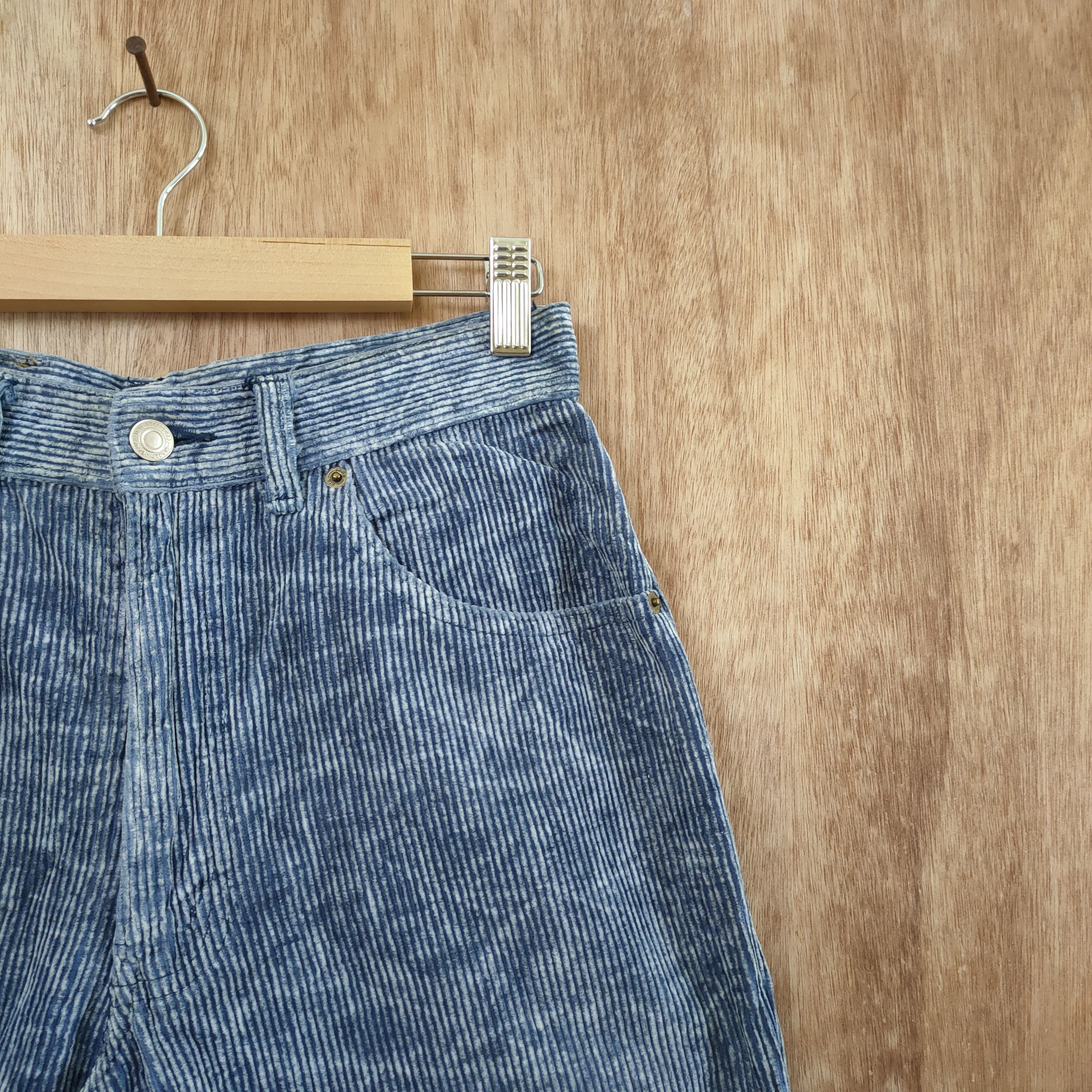 Big John × Vintage BIG JOHN SPIRIT VELVET CORDUROY BAGGY PANTS Size US 26 / EU 42 - 14 Thumbnail