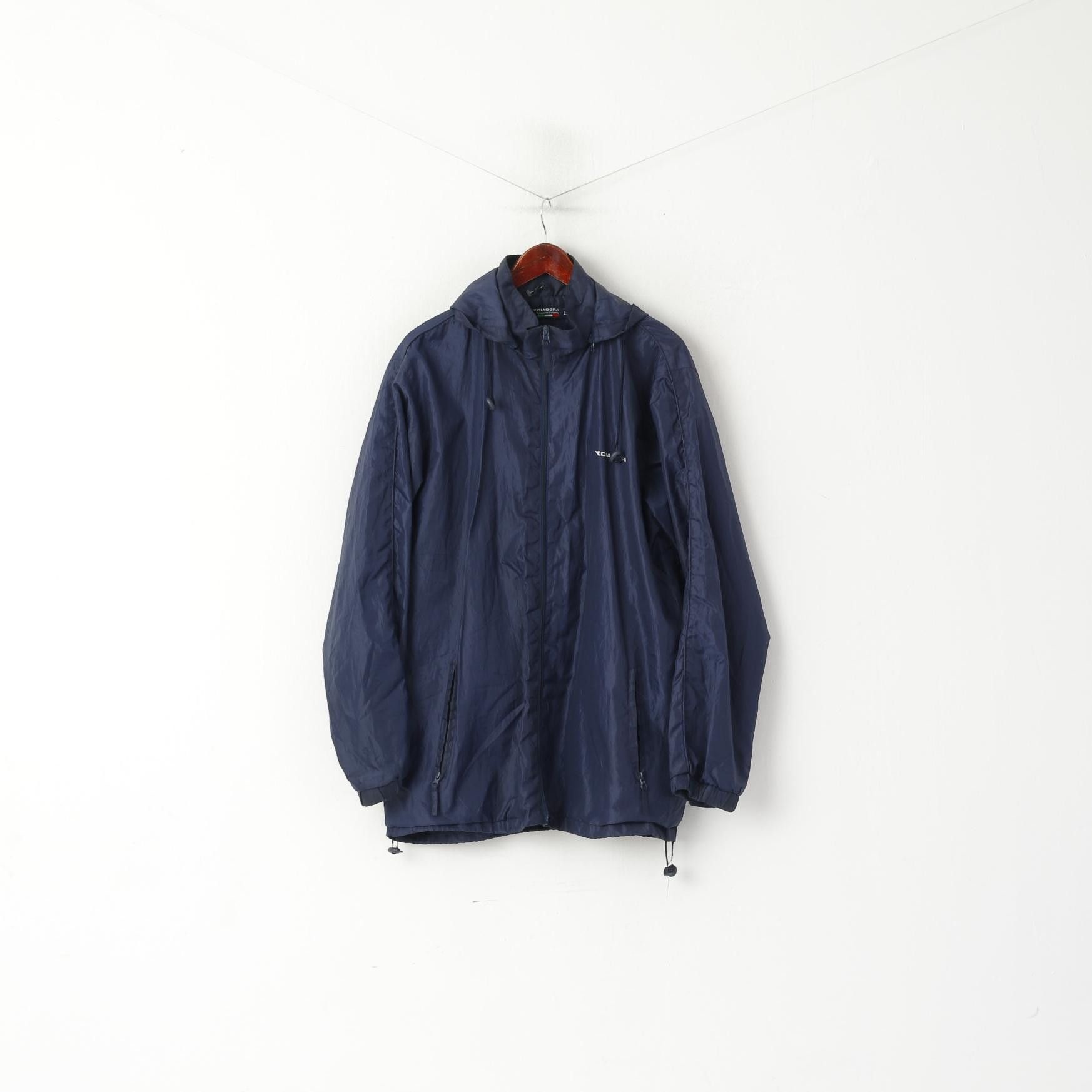 Diadora Diadora Men L Jacket Navy Lightweight Full Zip Vintage 7029 Size US L / EU 52-54 / 3 - 2 Thumbnail
