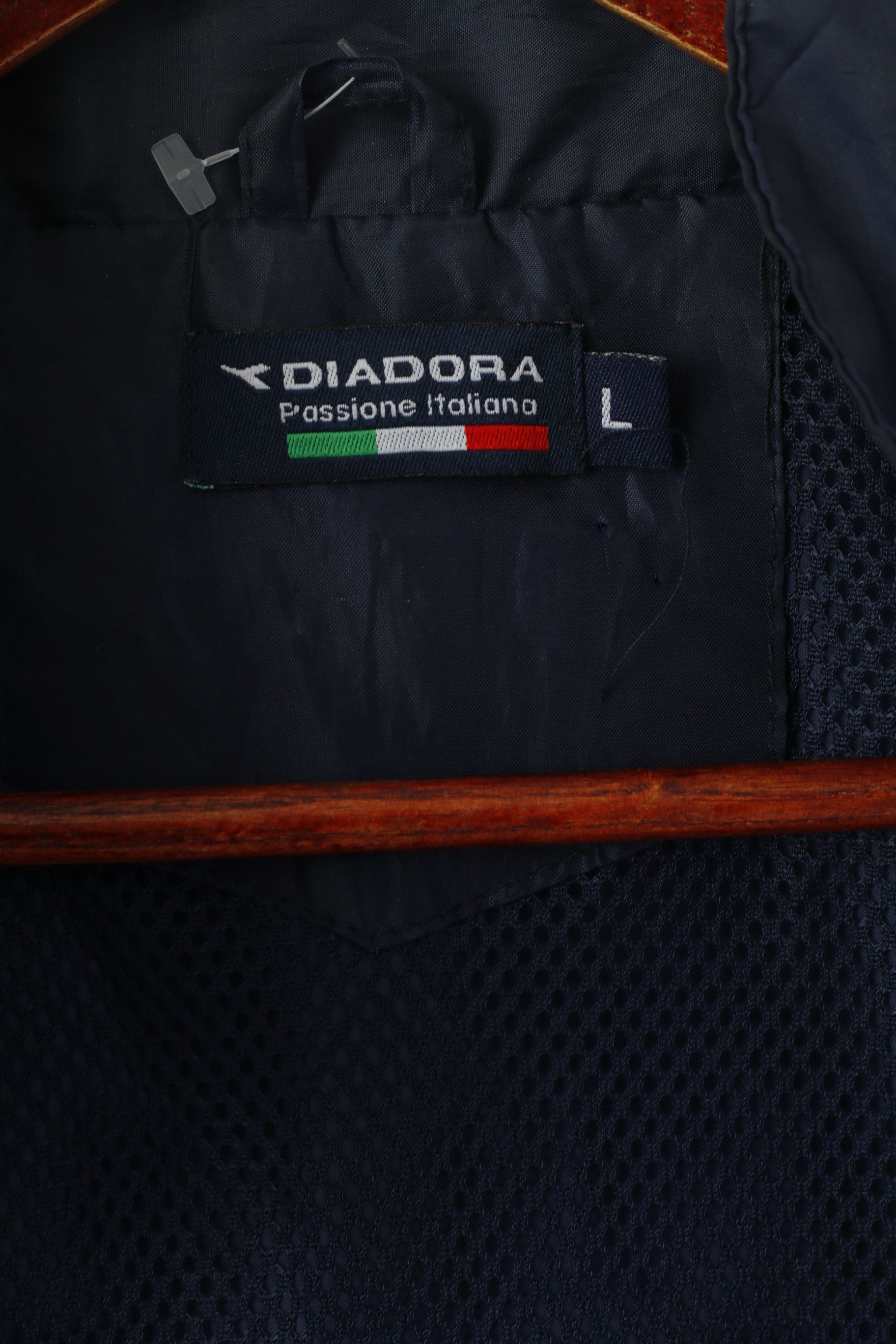 Diadora Diadora Men L Jacket Navy Lightweight Full Zip Vintage 7029 Size US L / EU 52-54 / 3 - 5 Thumbnail