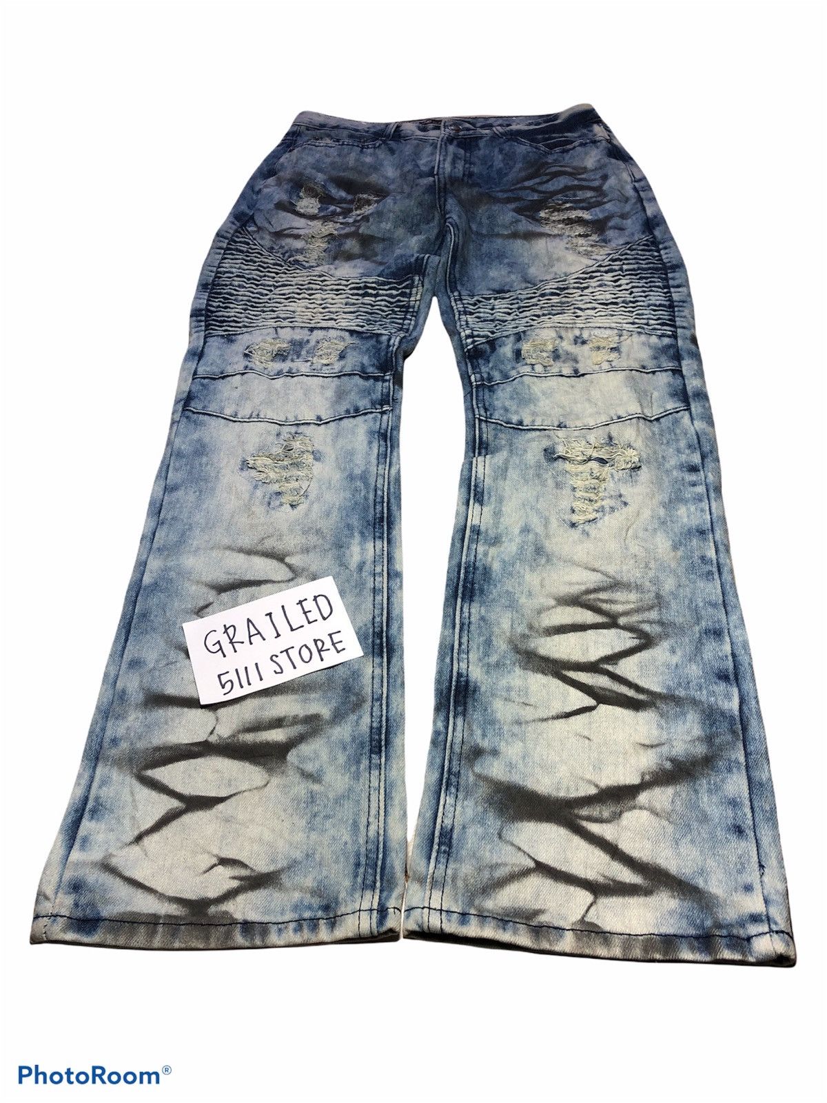 Other BLEACHEH BIKERS BY GS115 DENIM Size US 30 / EU 46 - 3 Thumbnail
