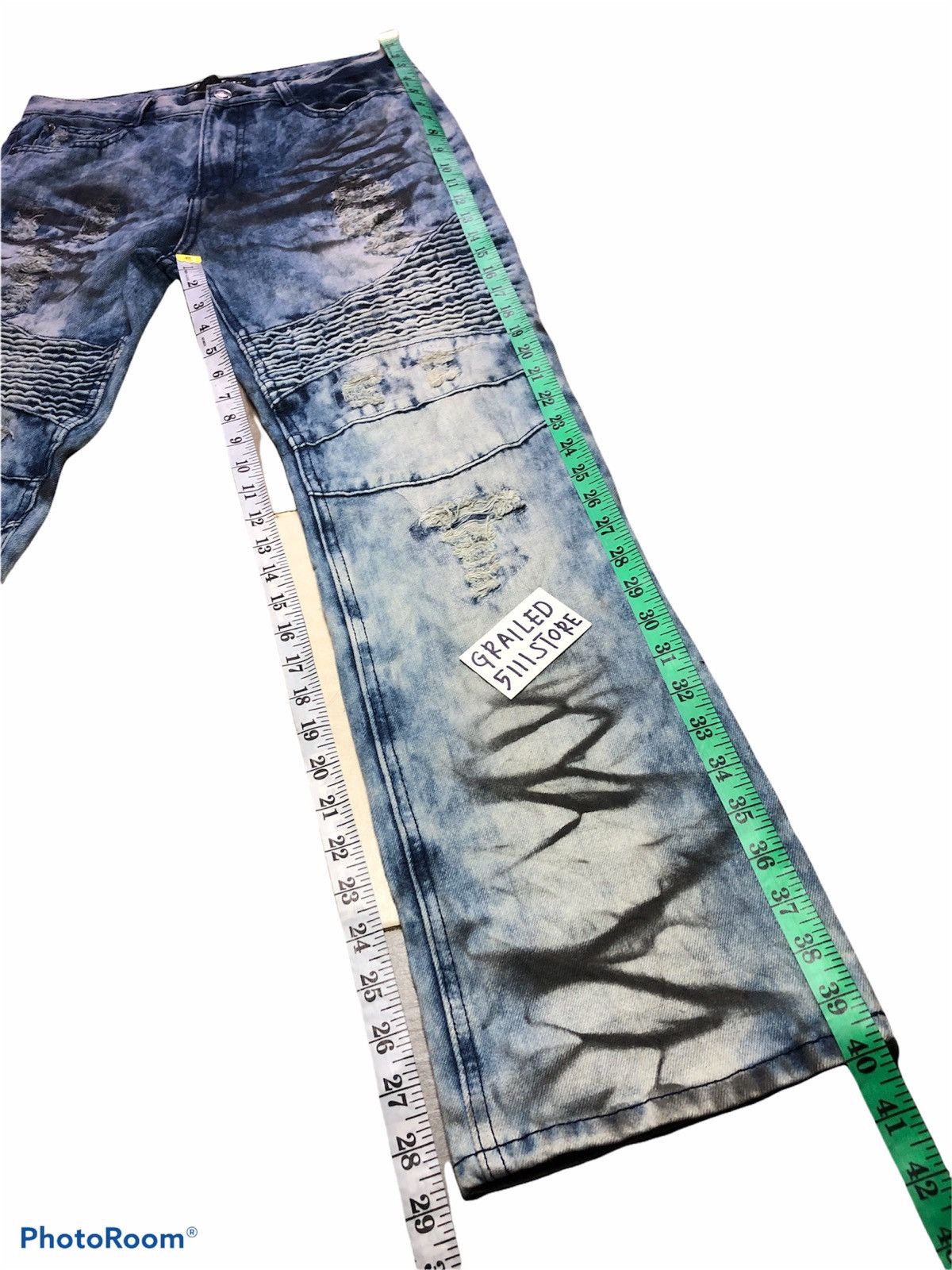 Other BLEACHEH BIKERS BY GS115 DENIM Size US 30 / EU 46 - 8 Thumbnail