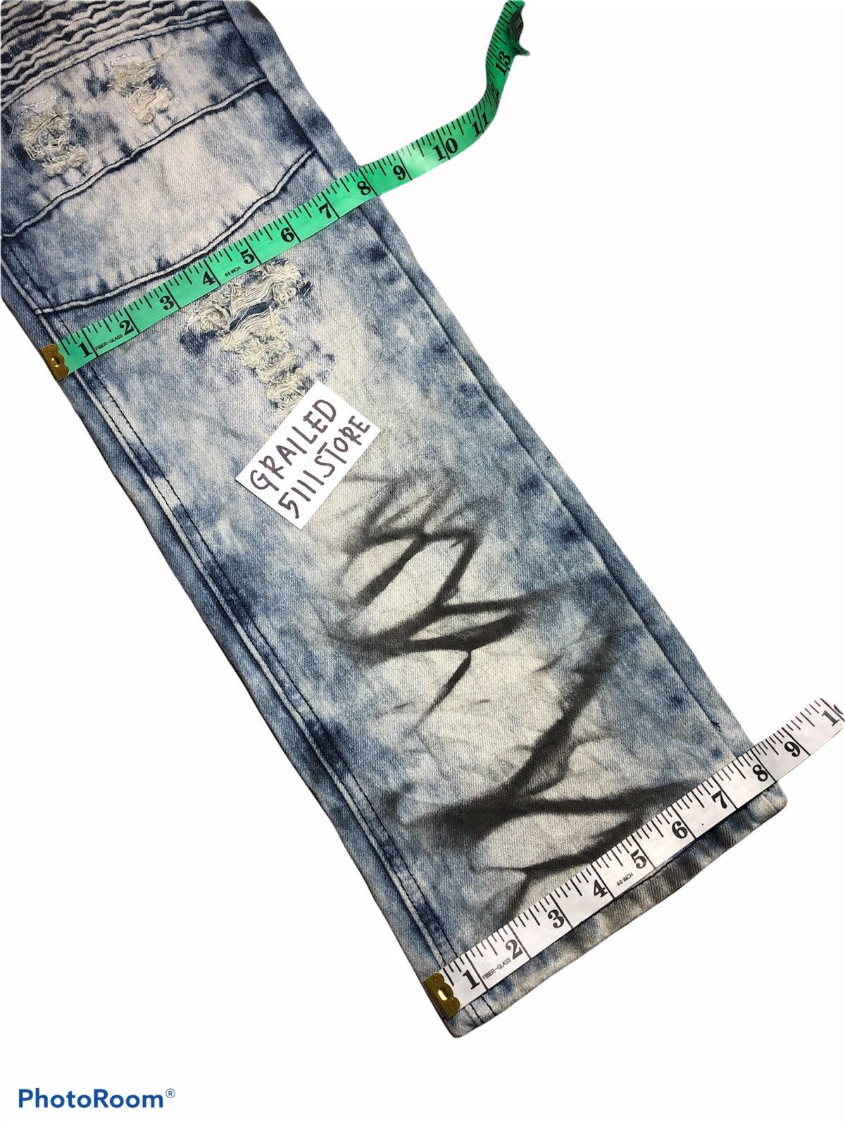 Other BLEACHEH BIKERS BY GS115 DENIM Size US 30 / EU 46 - 9 Thumbnail
