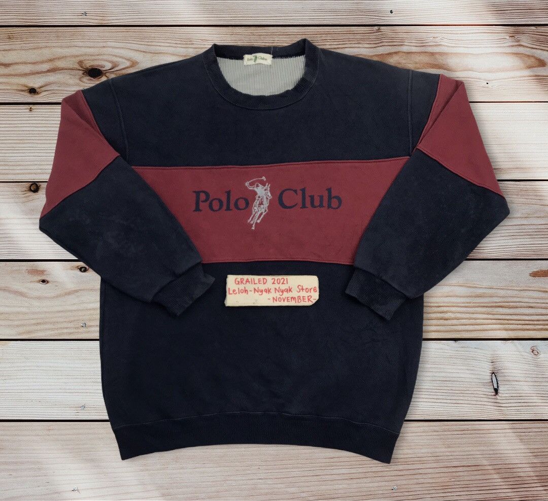 Polo Ralph Lauren Vintage Polo Club Sweatshirt logo Size US XL / EU 56 / 4 - 1 Thumbnail