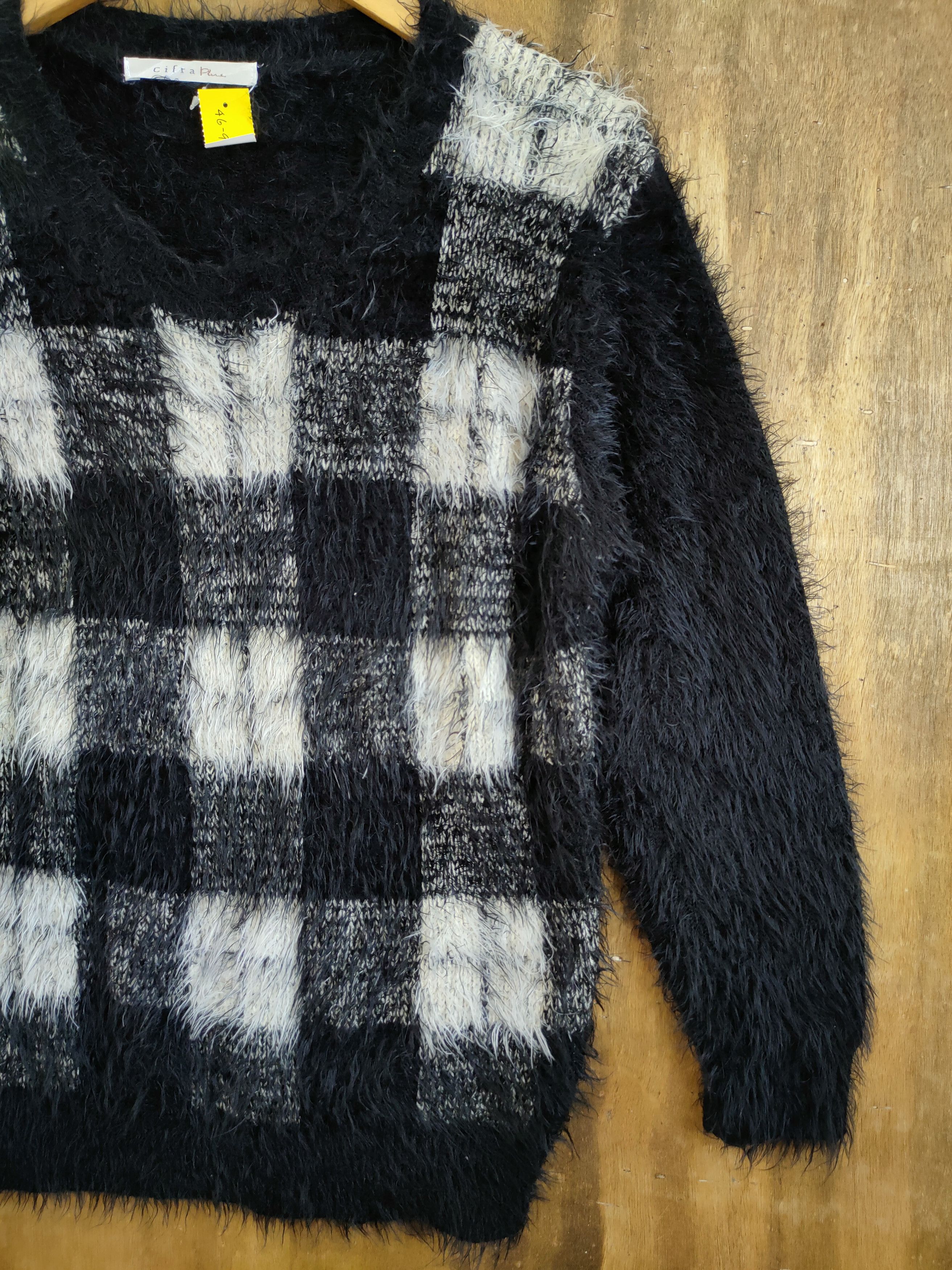 Vintage D Cifra Plus Soft Shag Shaggy fur mohair knitwear #46-918 Size US S / EU 44-46 / 1 - 3 Thumbnail