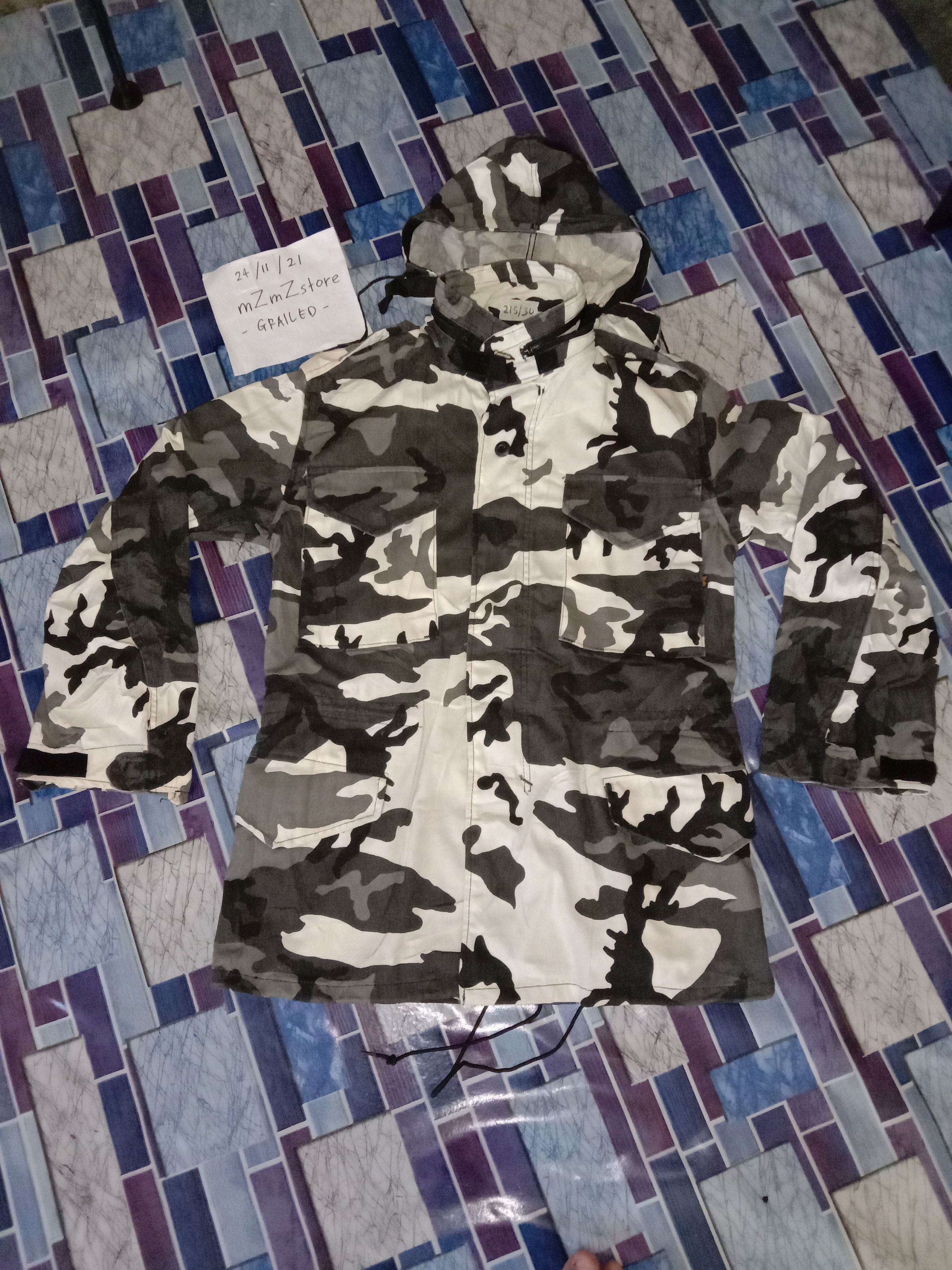 Camo ALPHA INDUSTRIES Hoodie Jacket