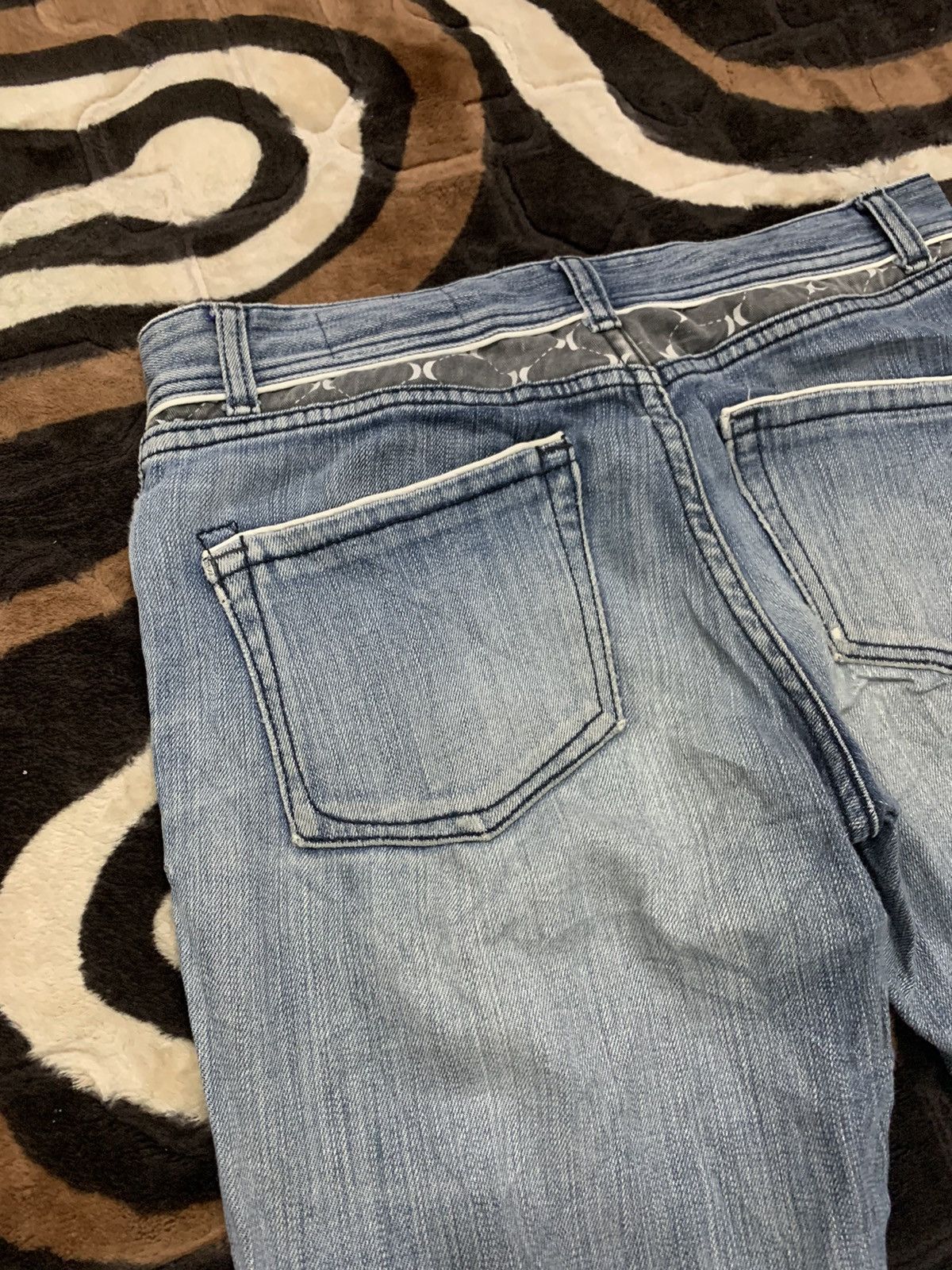 Hurley × Japanese Brand HURLEY Indigo Disstressed Denim Rugged Punk Rock Style Jeans Size US 29 - 11 Thumbnail