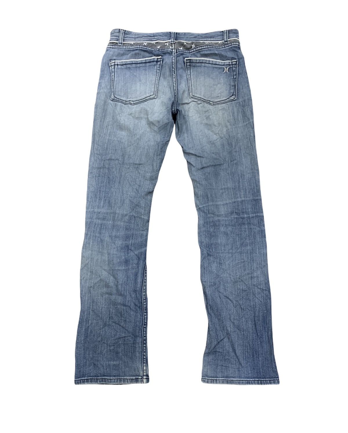 Hurley × Japanese Brand HURLEY Indigo Disstressed Denim Rugged Punk Rock Style Jeans Size US 29 - 2 Thumbnail