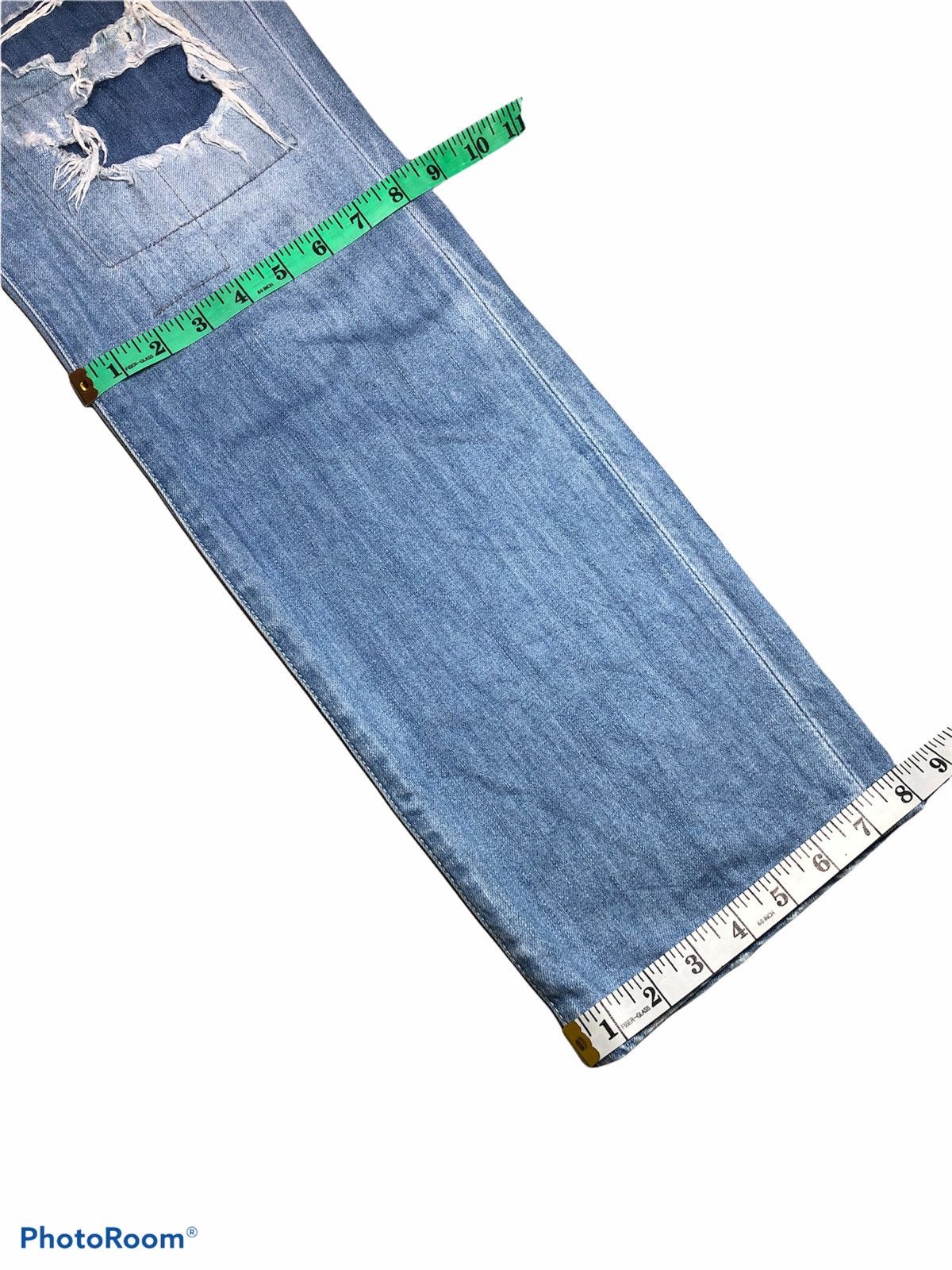 Japanese Brand × RAGEBLUE Distressed Patches Buckle Back Denim Size US 32 / EU 48 - 9 Thumbnail