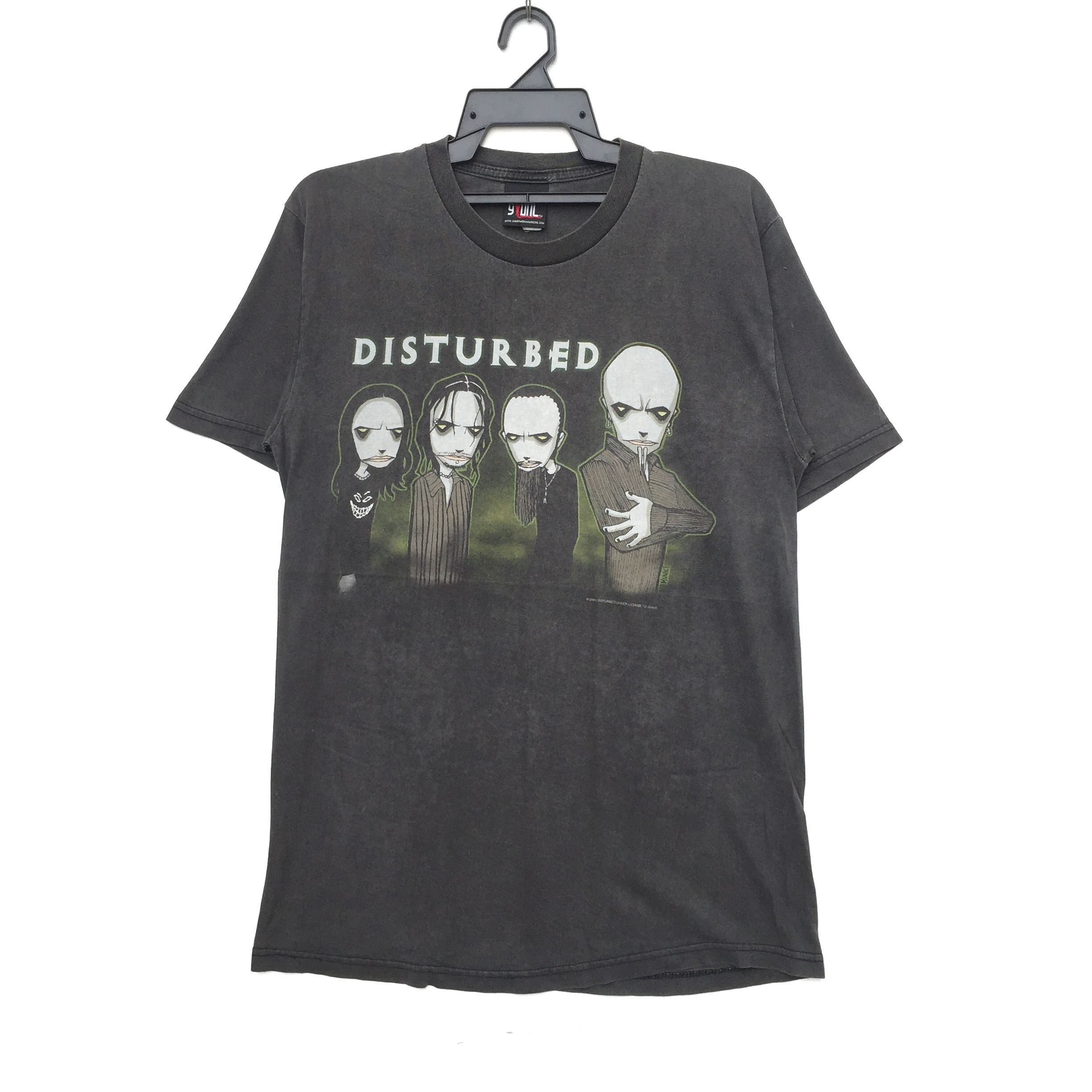 Band Tees Vintage 2000s Disturbed Line Up Band T-Shirt Size US L / EU 52-54 / 3 - 1 Thumbnail