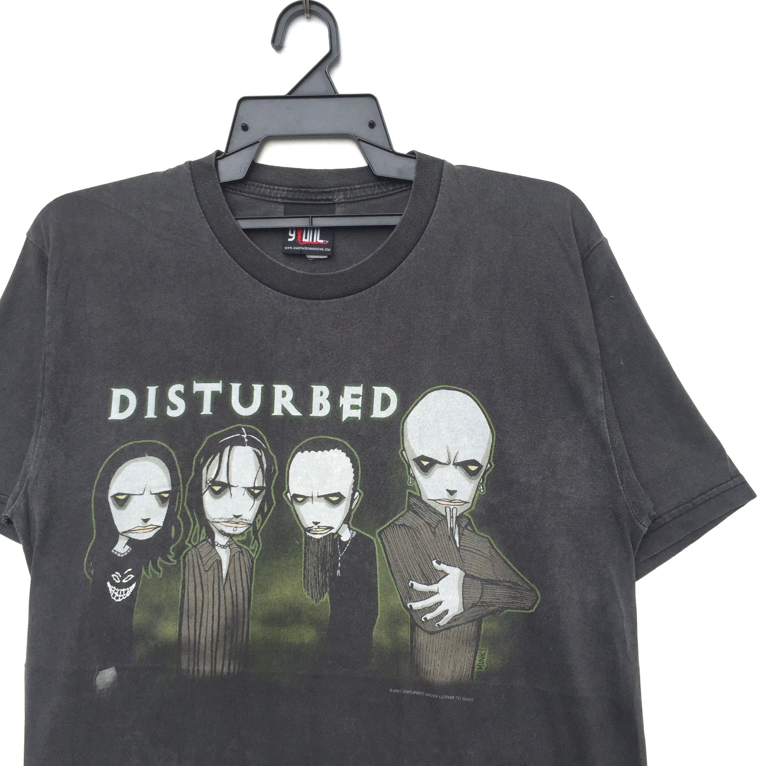 Band Tees Vintage 2000s Disturbed Line Up Band T-Shirt Size US L / EU 52-54 / 3 - 2 Thumbnail