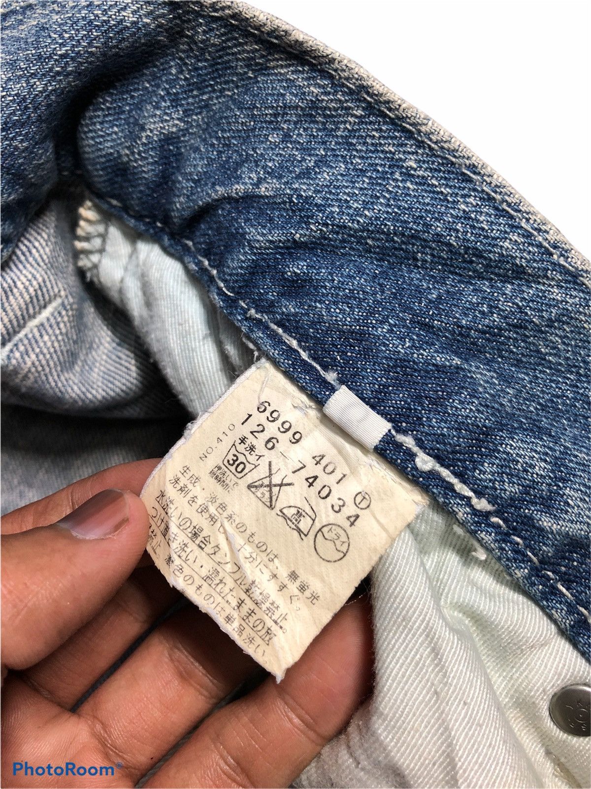 Boycott × Japanese Brand Distressed Faded Low Rise Slim Fit Denim Size US 35 - 7 Thumbnail
