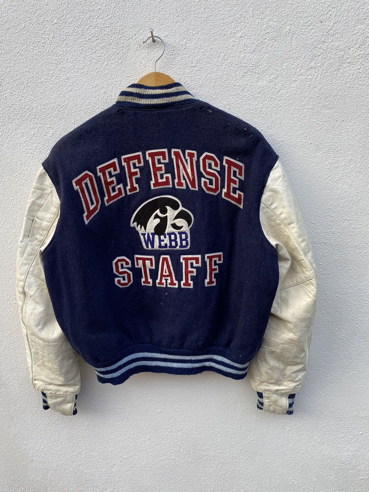 NFL Vintage WEBB DEFENCE staff MLF American football varsity Size US L / EU 52-54 / 3 - 2 Thumbnail