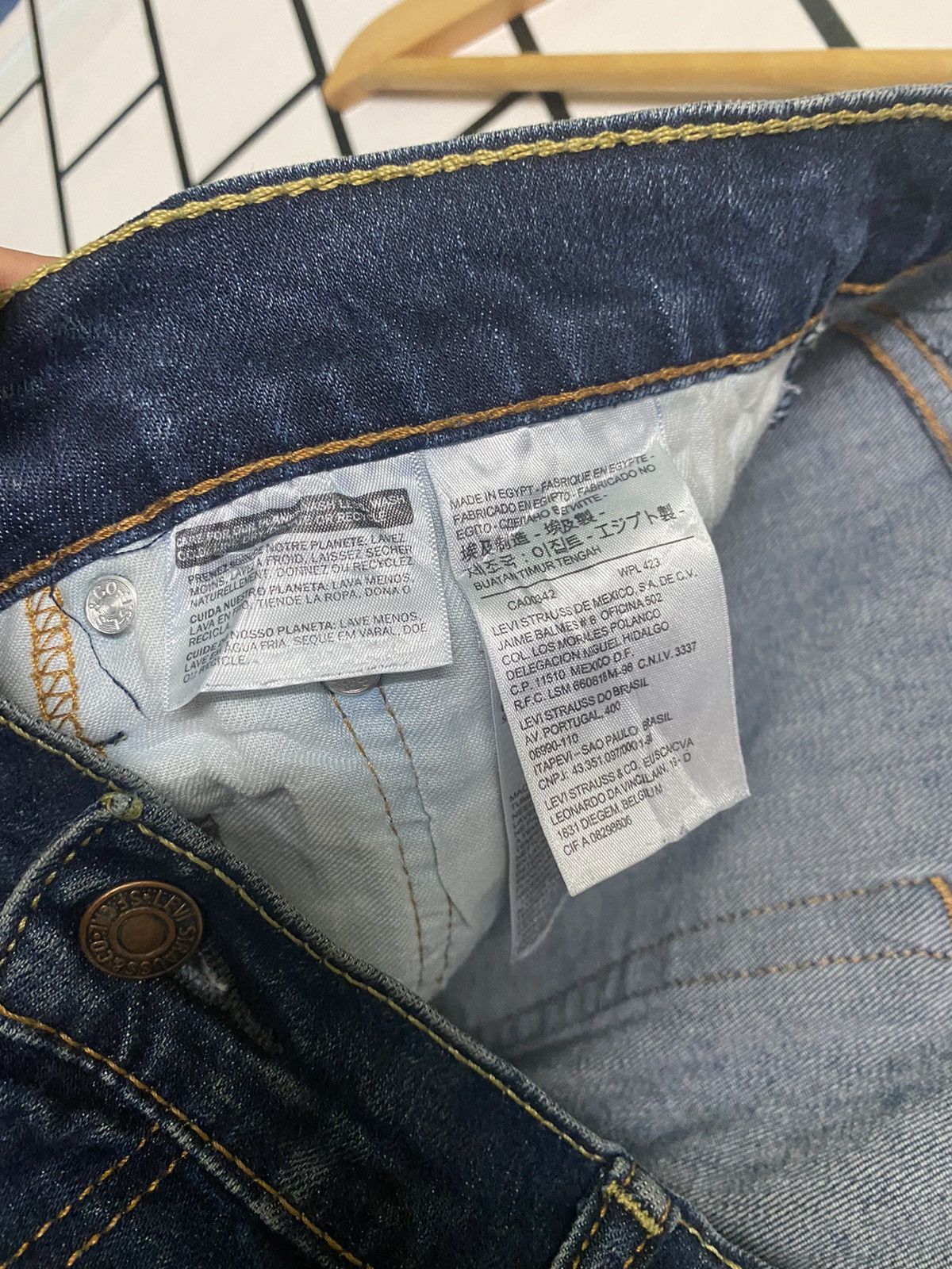 Levi's × Vintage Vintage LEVIS 511 Dark Blue Jeans -L28 Size US 38 / EU 54 - 12 Thumbnail