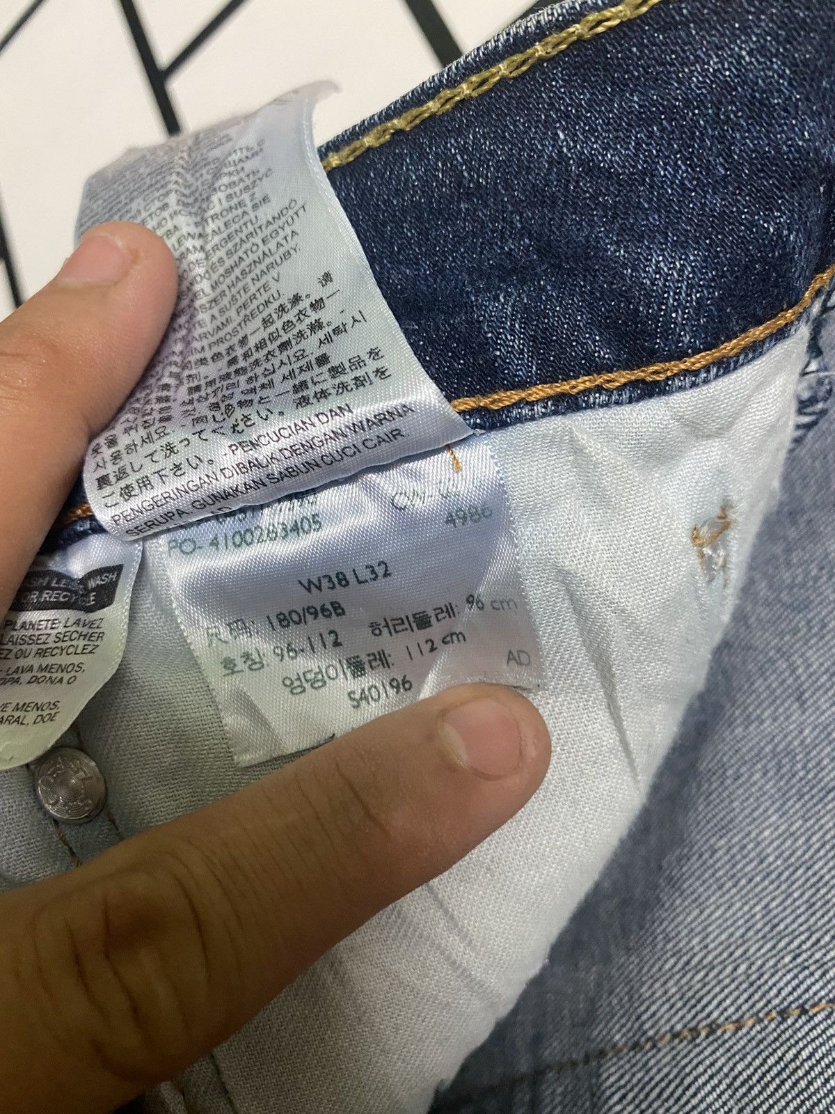 Levi's × Vintage Vintage LEVIS 511 Dark Blue Jeans -L28 Size US 38 / EU 54 - 14 Thumbnail