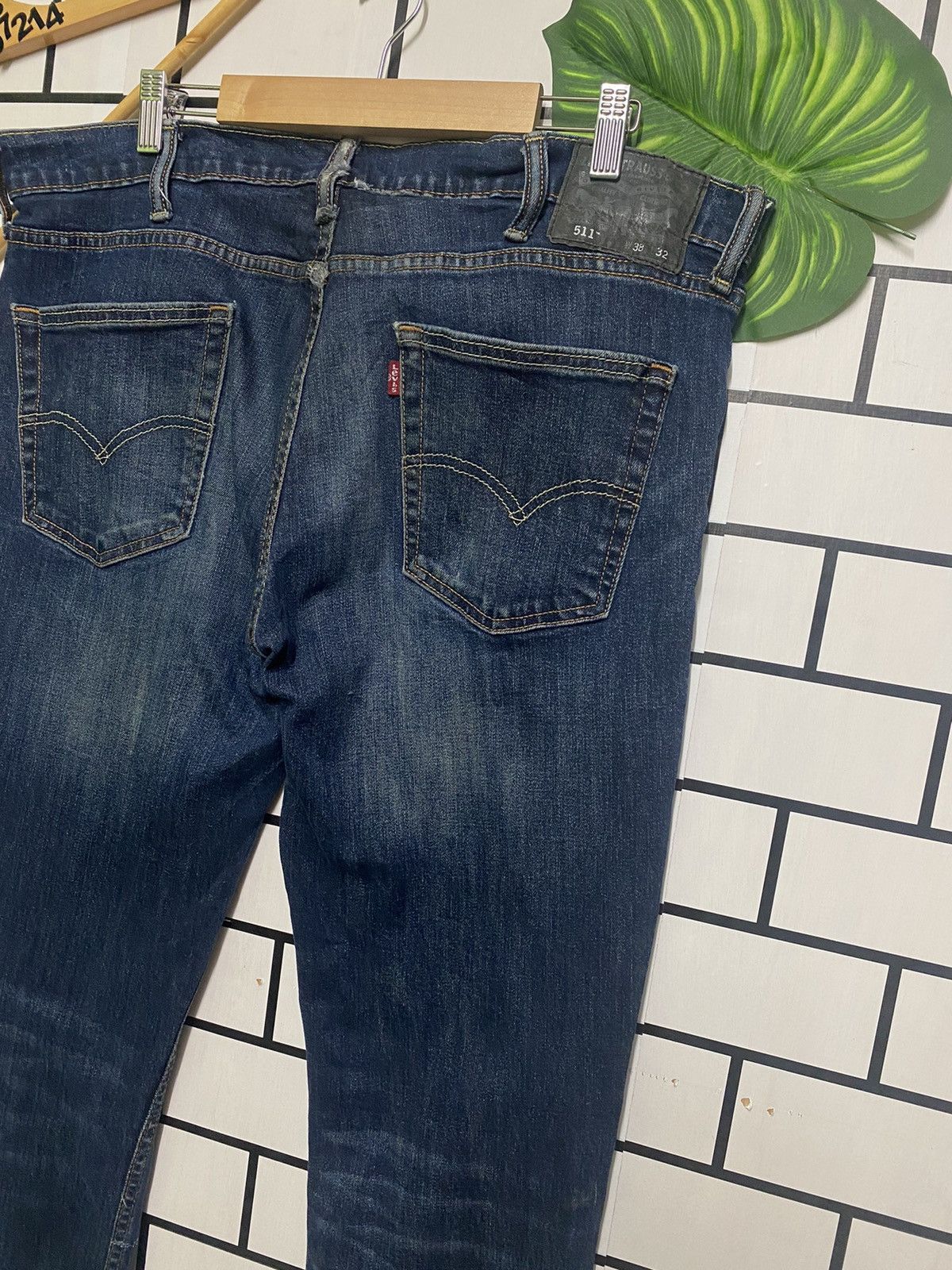 Levi's × Vintage Vintage LEVIS 511 Dark Blue Jeans -L28 Size US 38 / EU 54 - 8 Thumbnail