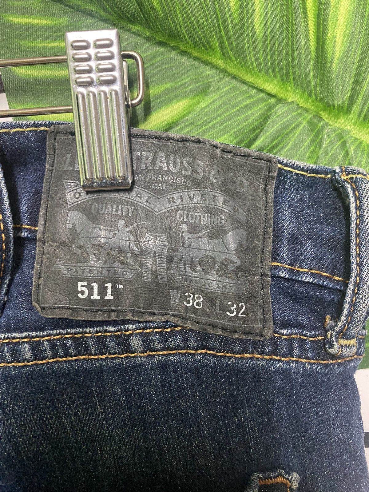 Levi's × Vintage Vintage LEVIS 511 Dark Blue Jeans -L28 Size US 38 / EU 54 - 9 Thumbnail