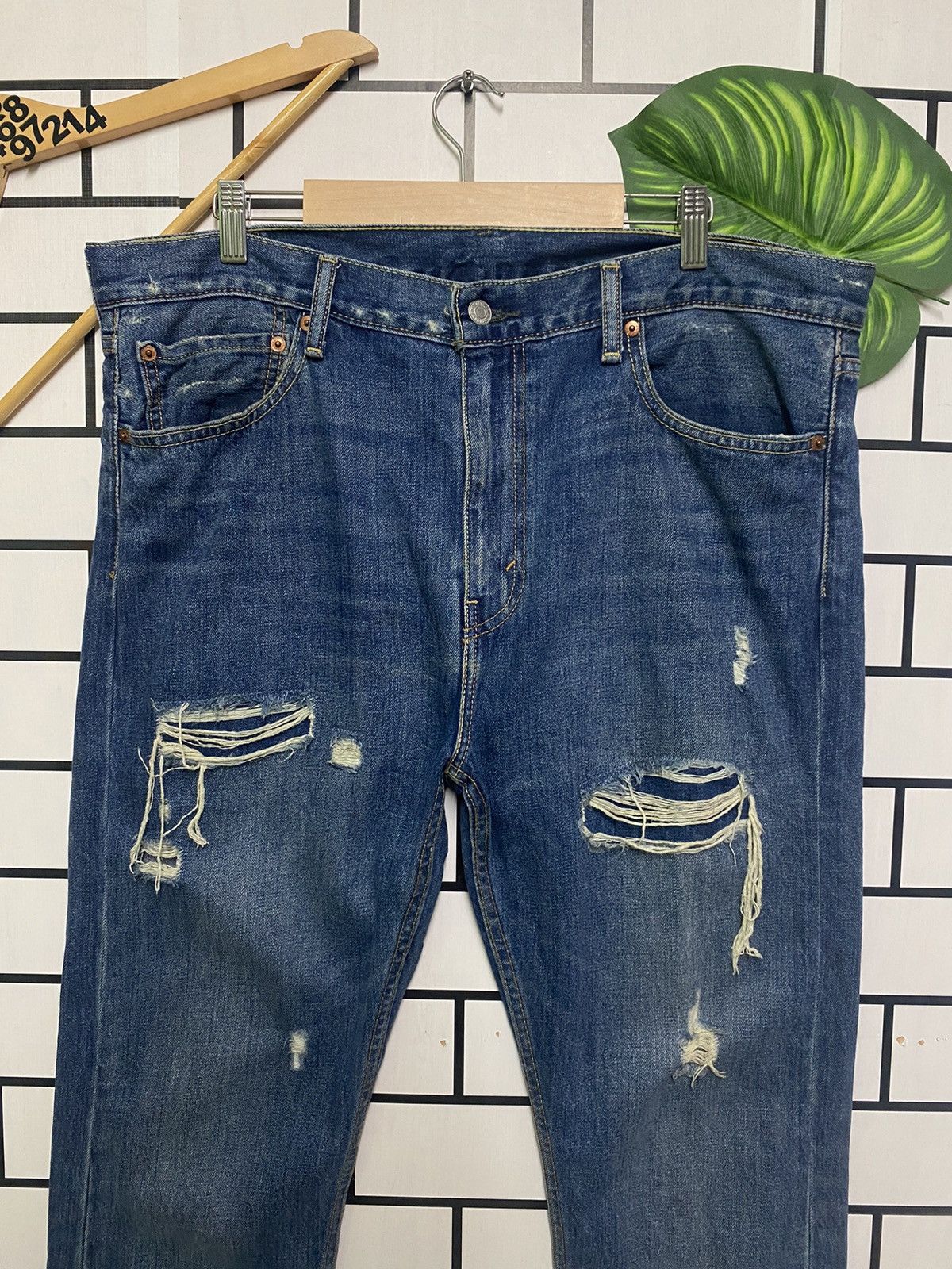 Levi's × Vintage Vintage LEVIS 510 Distressed jeans -L29 Size US 38 / EU 54 - 3 Thumbnail