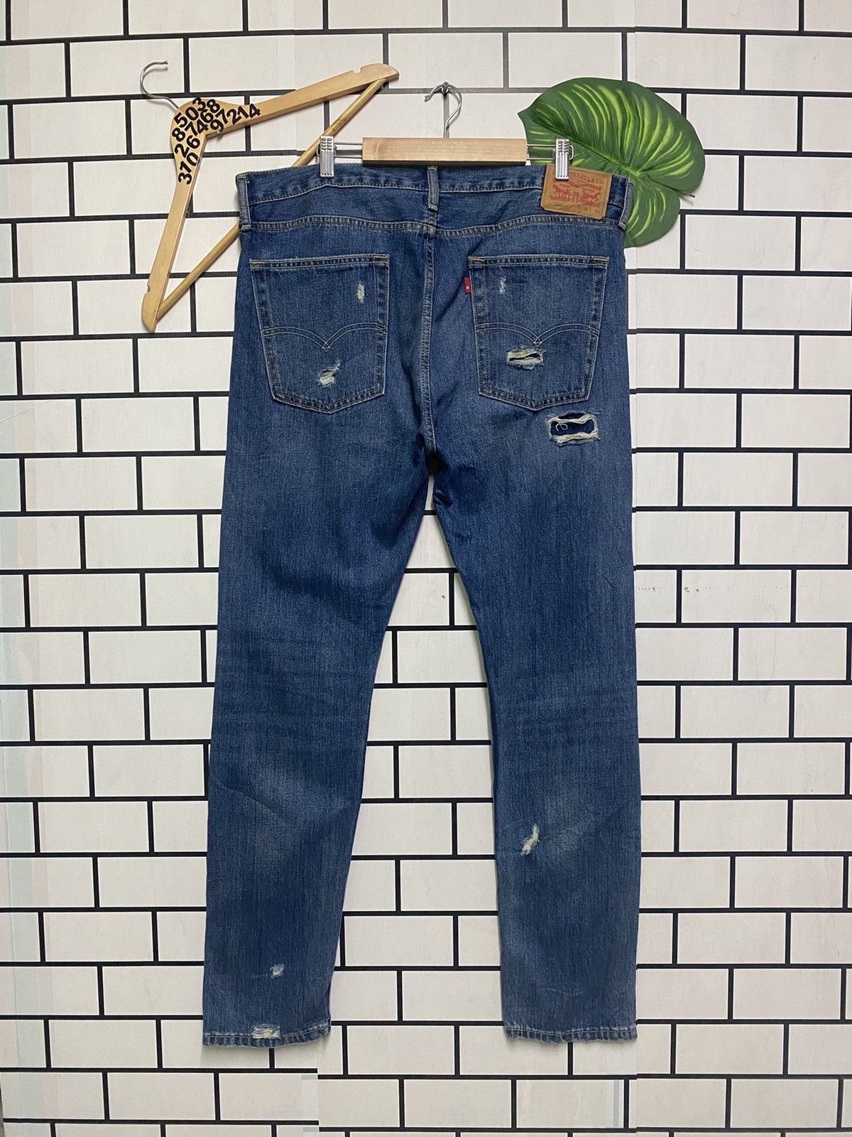 Levi's × Vintage Vintage LEVIS 510 Distressed jeans -L29 Size US 38 / EU 54 - 2 Thumbnail