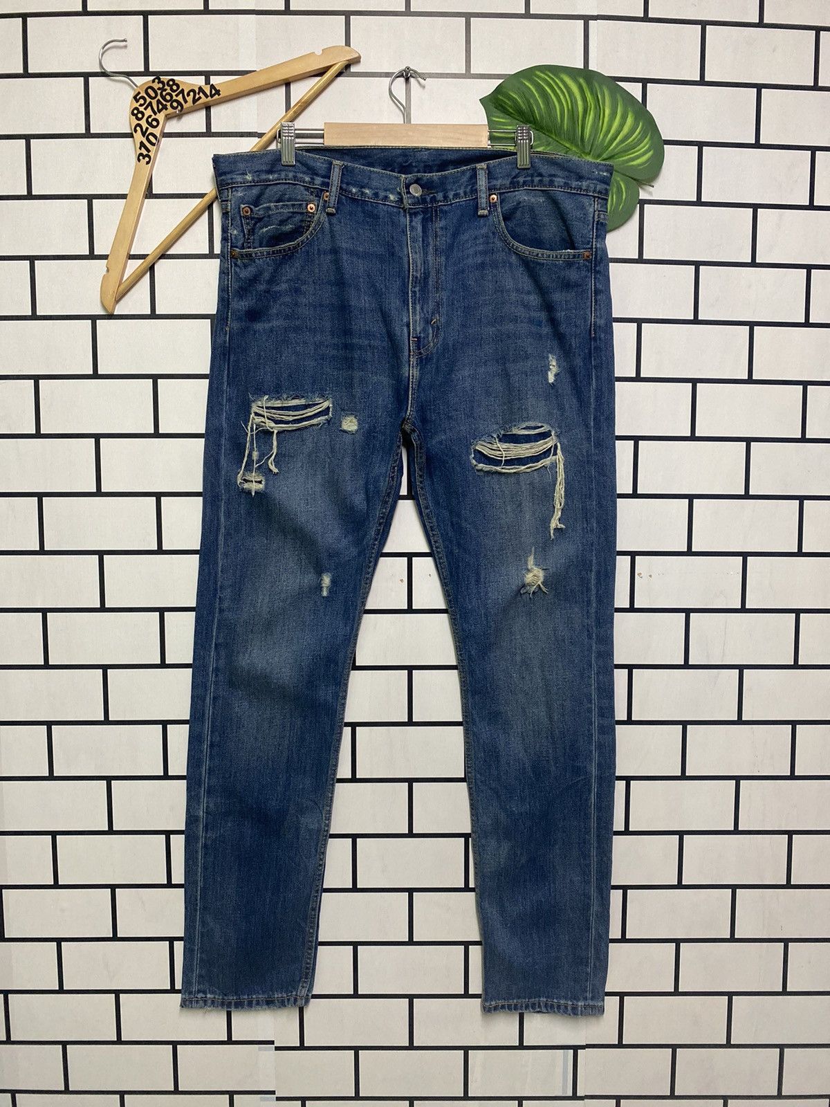 Levi's × Vintage Vintage LEVIS 510 Distressed jeans -L29 Size US 38 / EU 54 - 1 Thumbnail