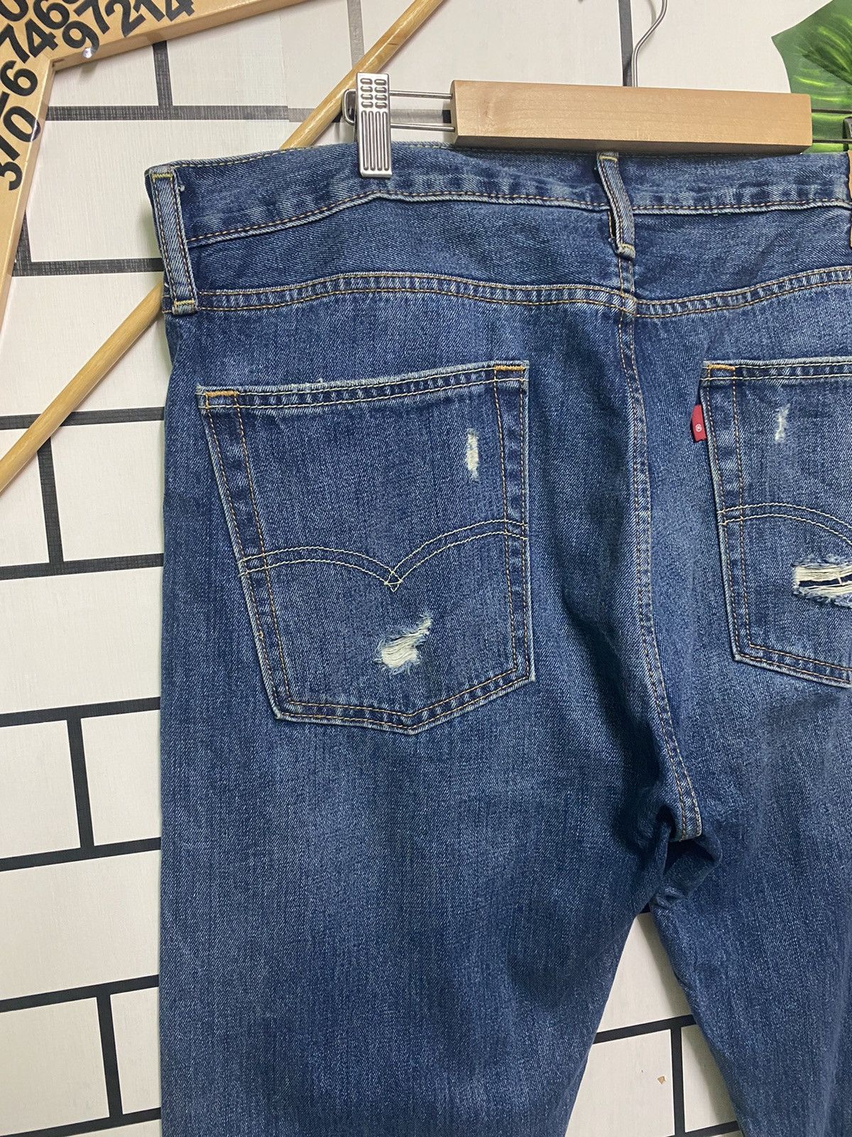 Levi's × Vintage Vintage LEVIS 510 Distressed jeans -L29 Size US 38 / EU 54 - 13 Thumbnail