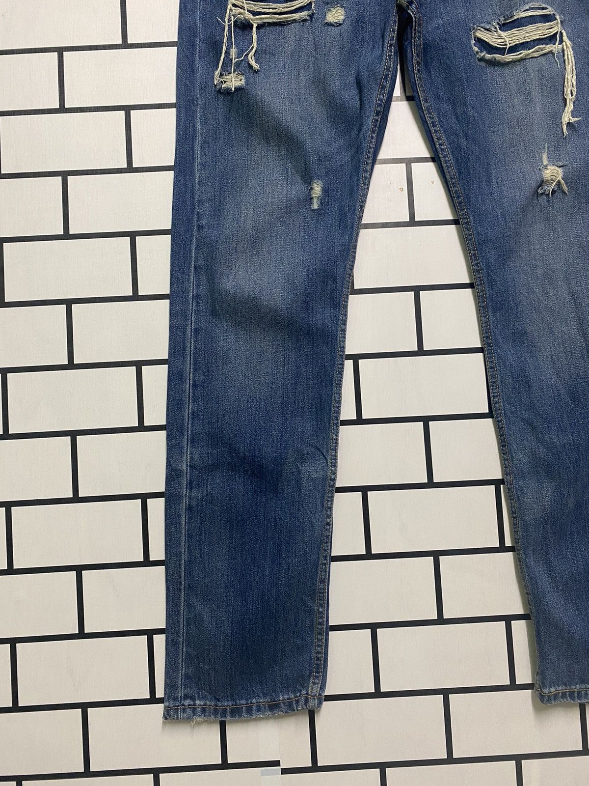 Levi's × Vintage Vintage LEVIS 510 Distressed jeans -L29 Size US 38 / EU 54 - 6 Thumbnail