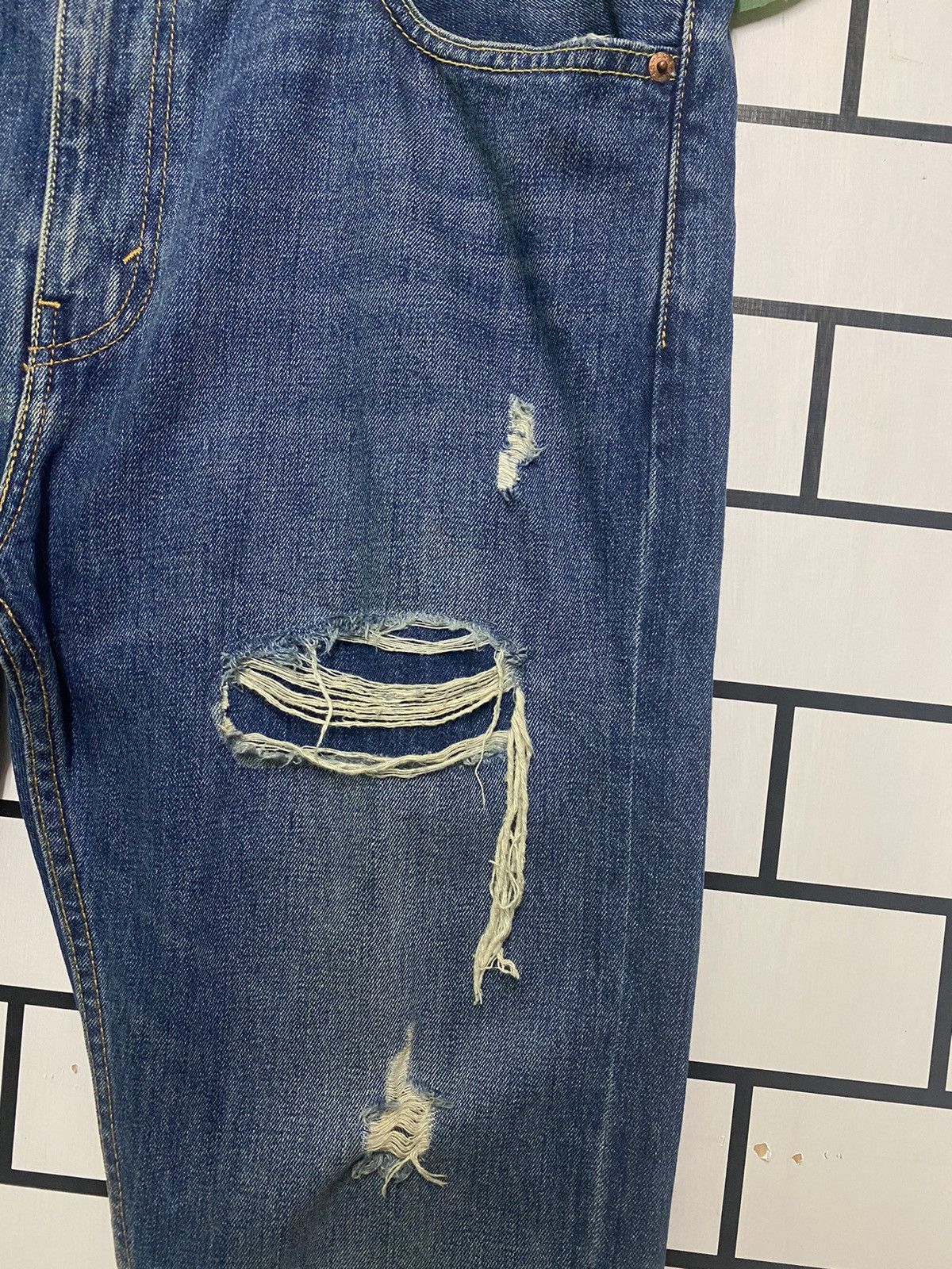 Levi's × Vintage Vintage LEVIS 510 Distressed jeans -L29 Size US 38 / EU 54 - 5 Thumbnail