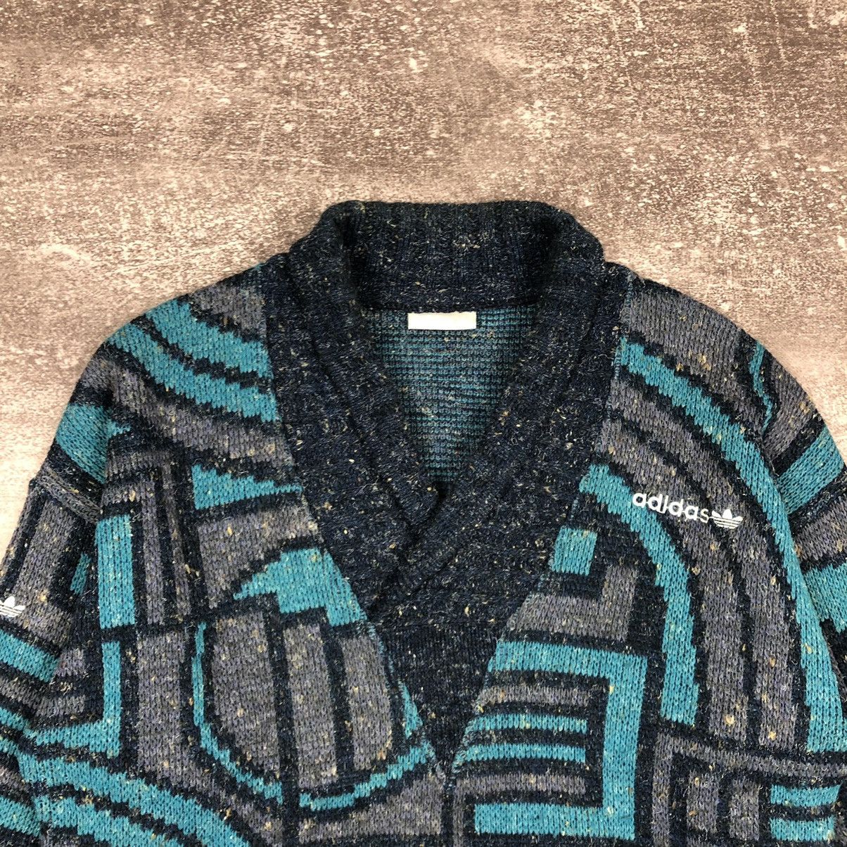 Adidas Vintage Rare Adidas Abstract Sweater Size 54 Size US L / EU 52-54 / 3 - 2 Thumbnail
