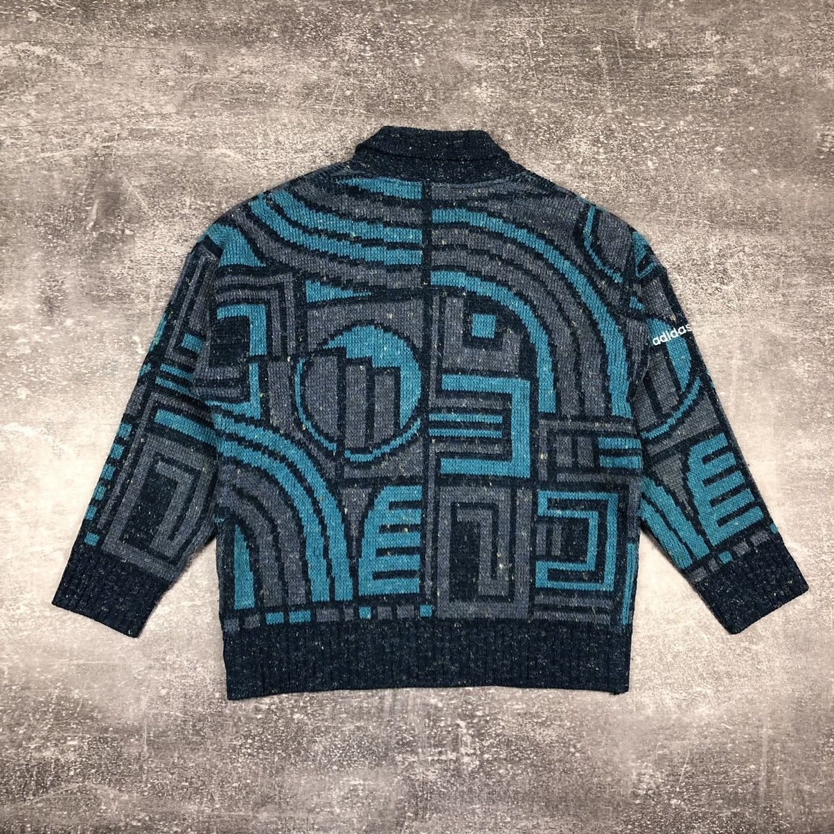 Adidas Vintage Rare Adidas Abstract Sweater Size 54 Size US L / EU 52-54 / 3 - 4 Thumbnail