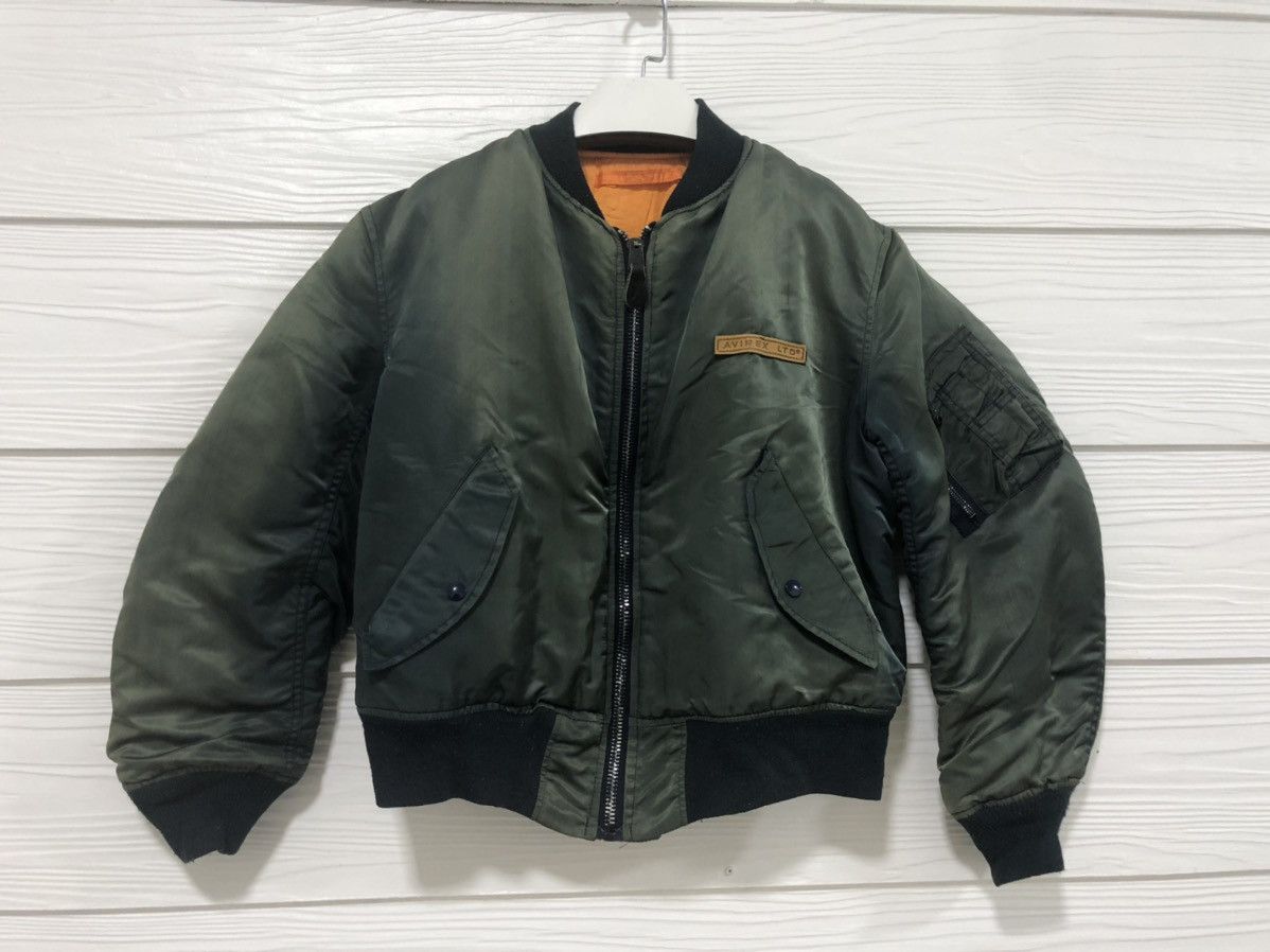 Us Air Force Avirex USAF MA-1 reversible puffer bomber jacket made in ...