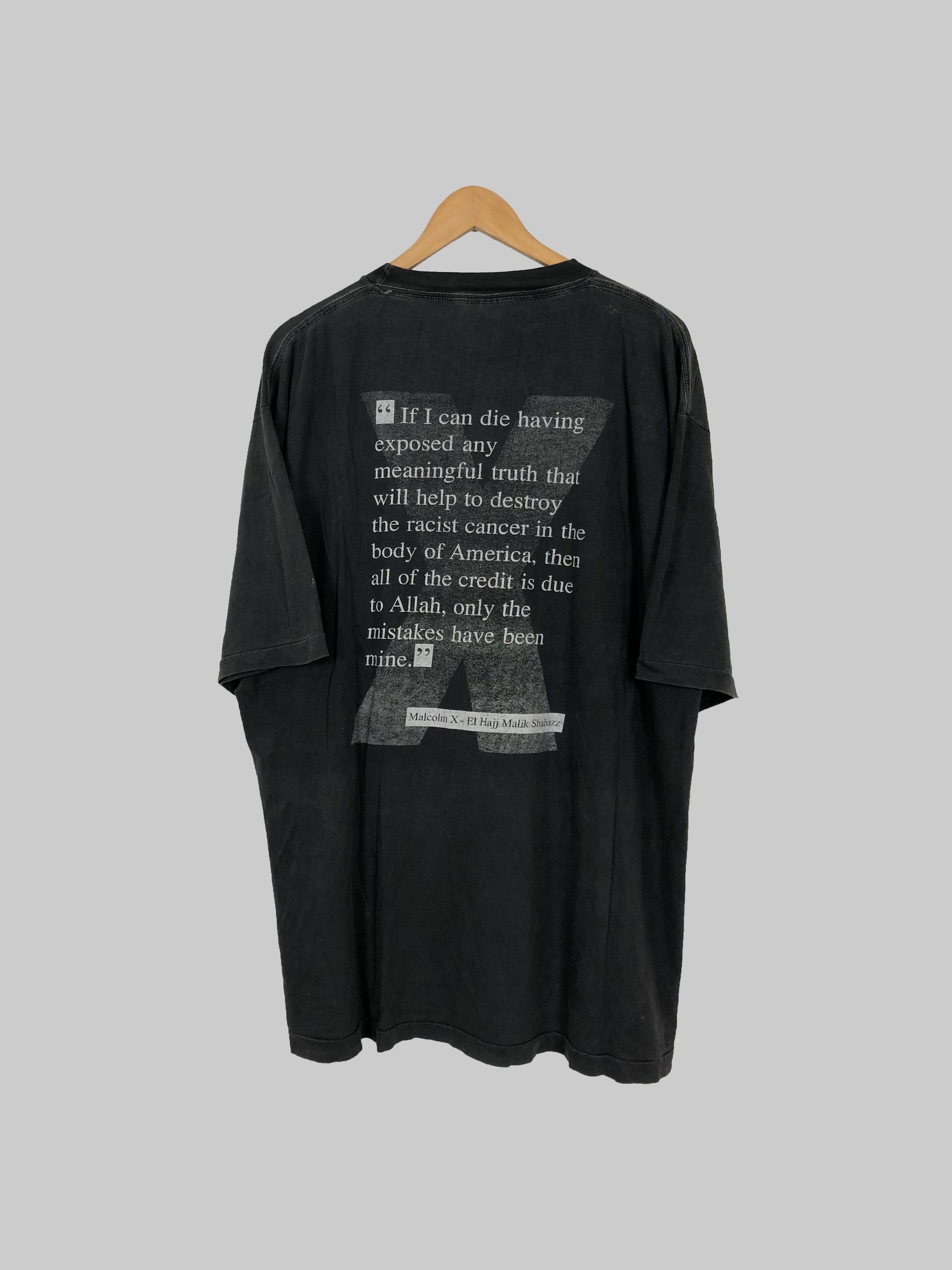 Vintage Vintage 90s Malcolm X (Martin Luther King Muhammad Ali) Size US XL / EU 56 / 4 - 2 Thumbnail