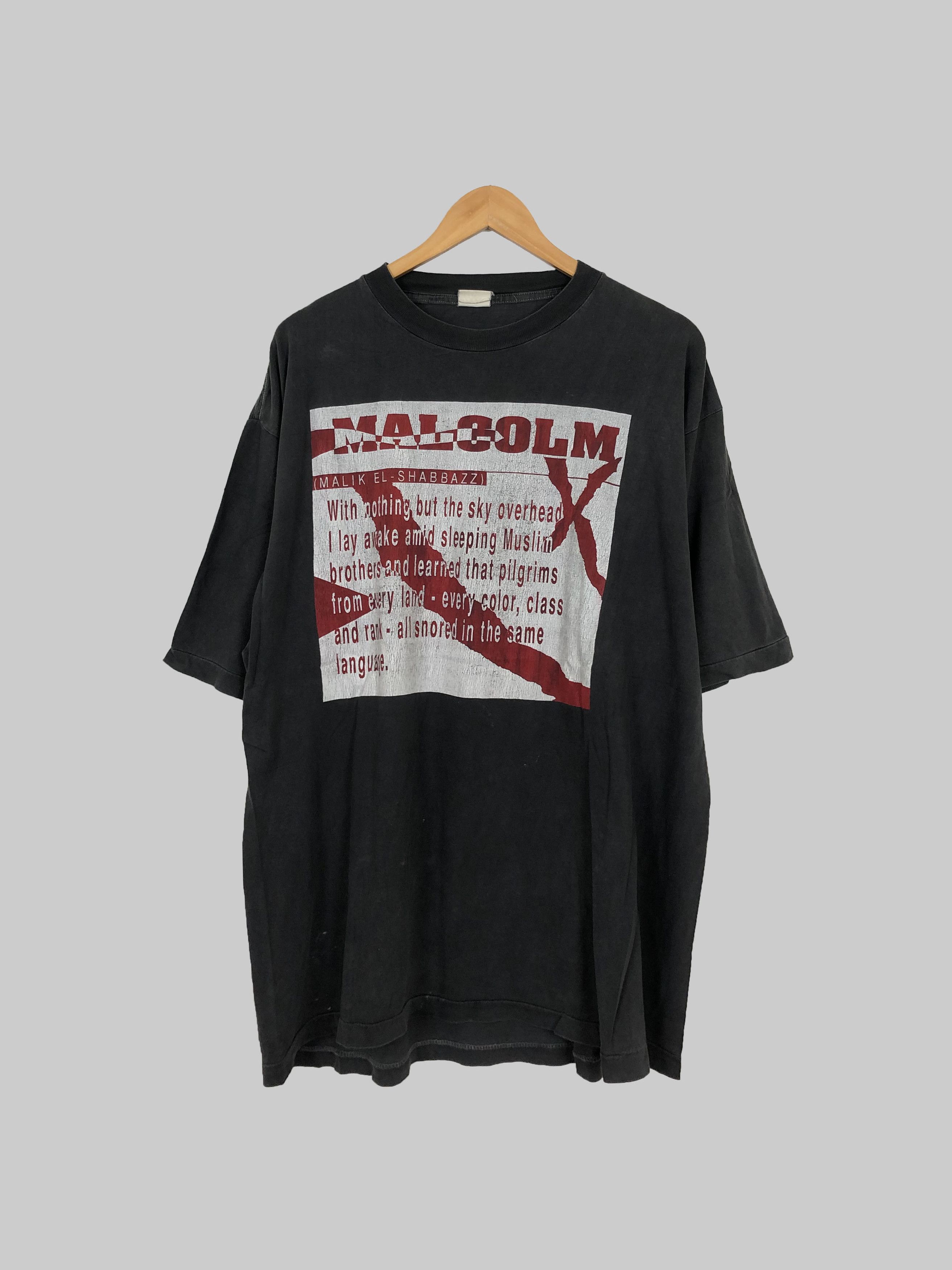 Vintage Vintage 90s Malcolm X (Martin Luther King Muhammad Ali) Size US XL / EU 56 / 4 - 1 Thumbnail