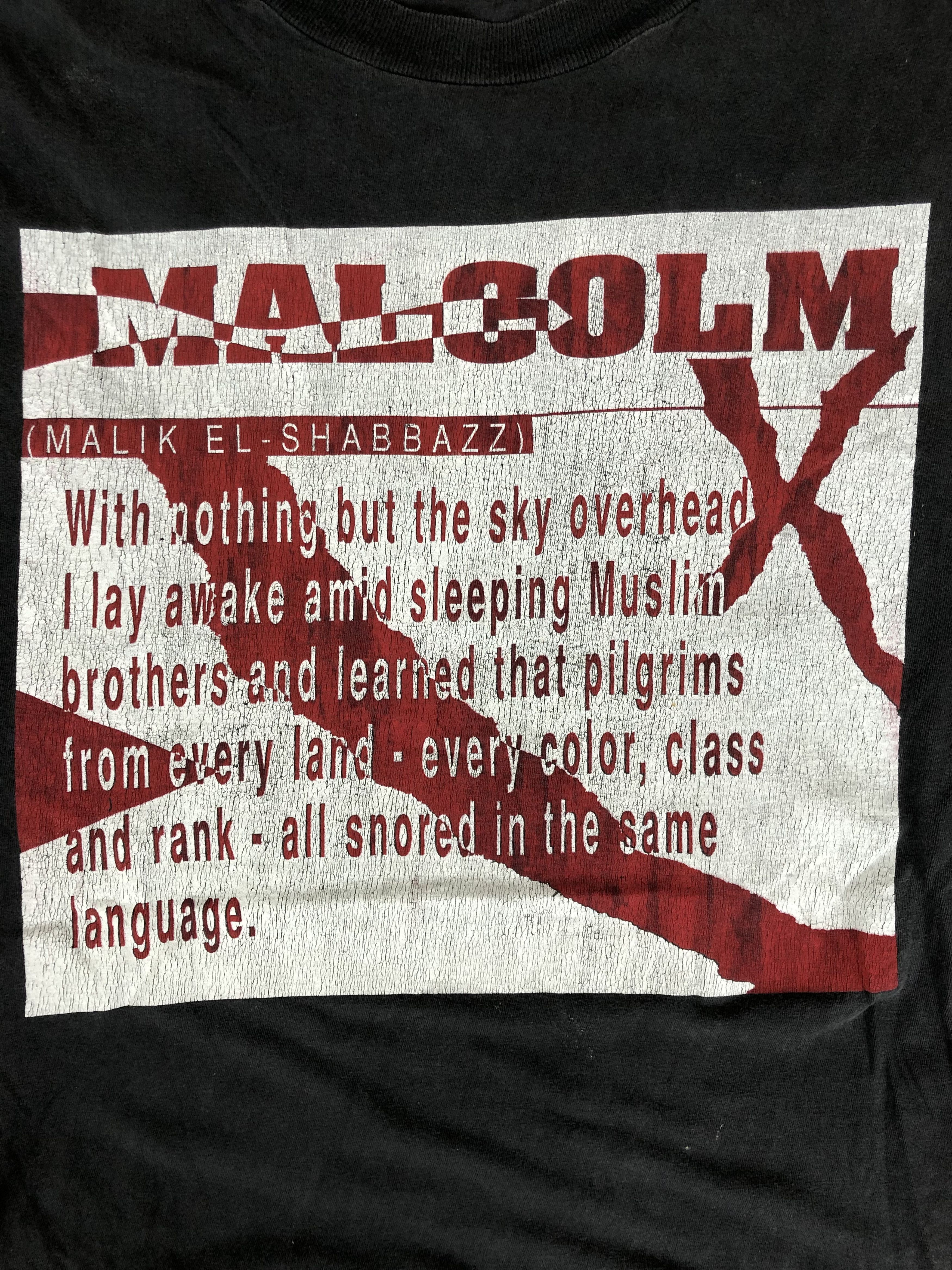 Vintage Vintage 90s Malcolm X (Martin Luther King Muhammad Ali) Size US XL / EU 56 / 4 - 5 Thumbnail