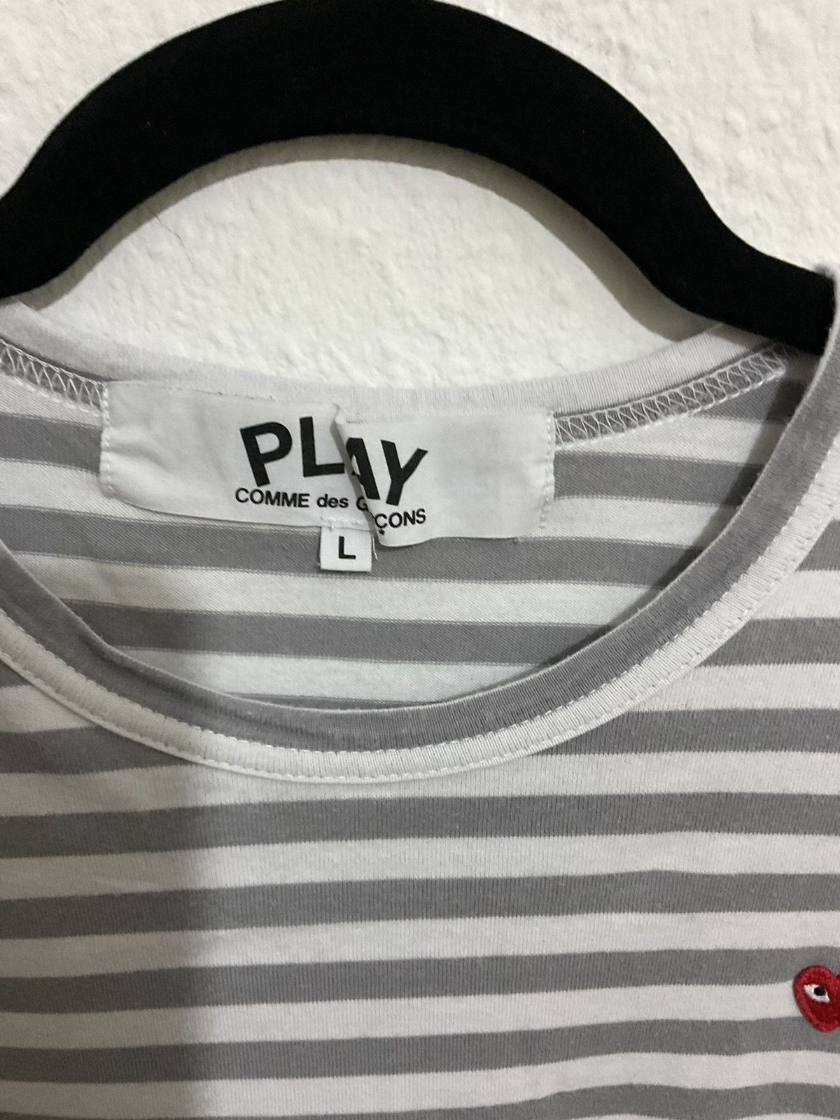 Comme des Garcons × Comme des Garcons PLAY Size L Striped