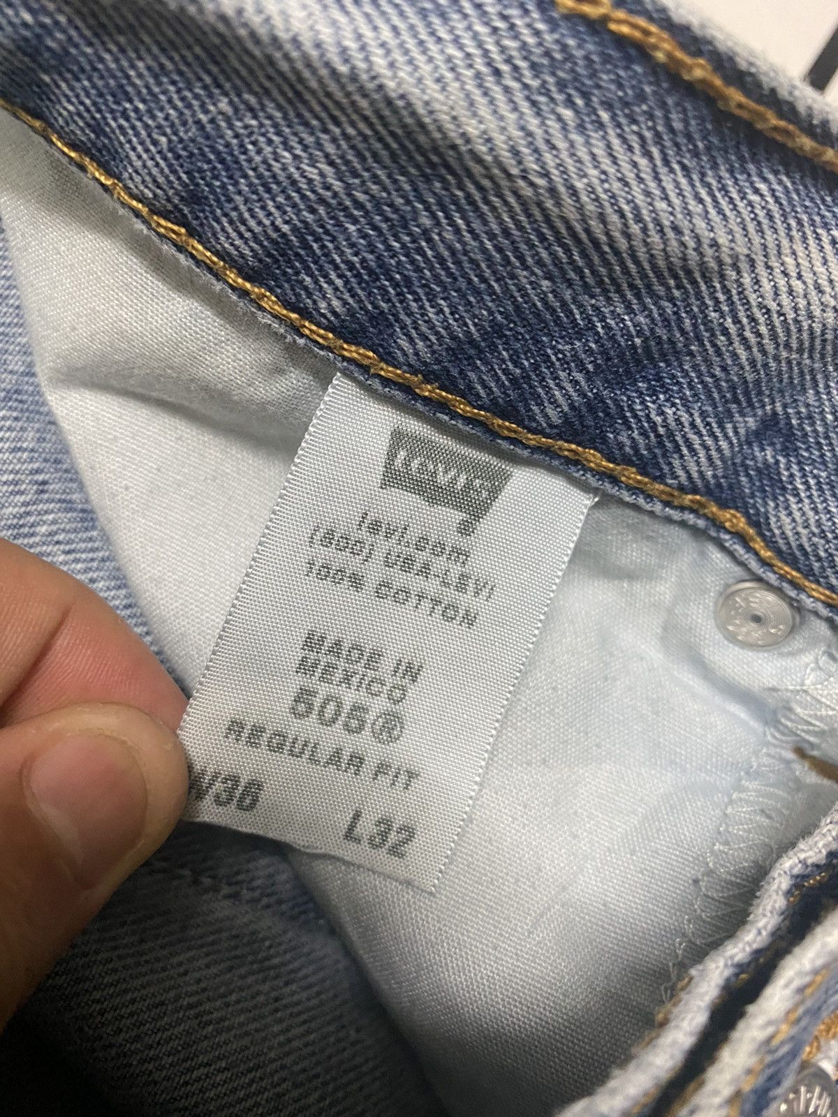 Levi's × Vintage Vintage LEVIS 505 Regular Fit Light Wash Denim - L31 Size US 36 / EU 52 - 15 Thumbnail