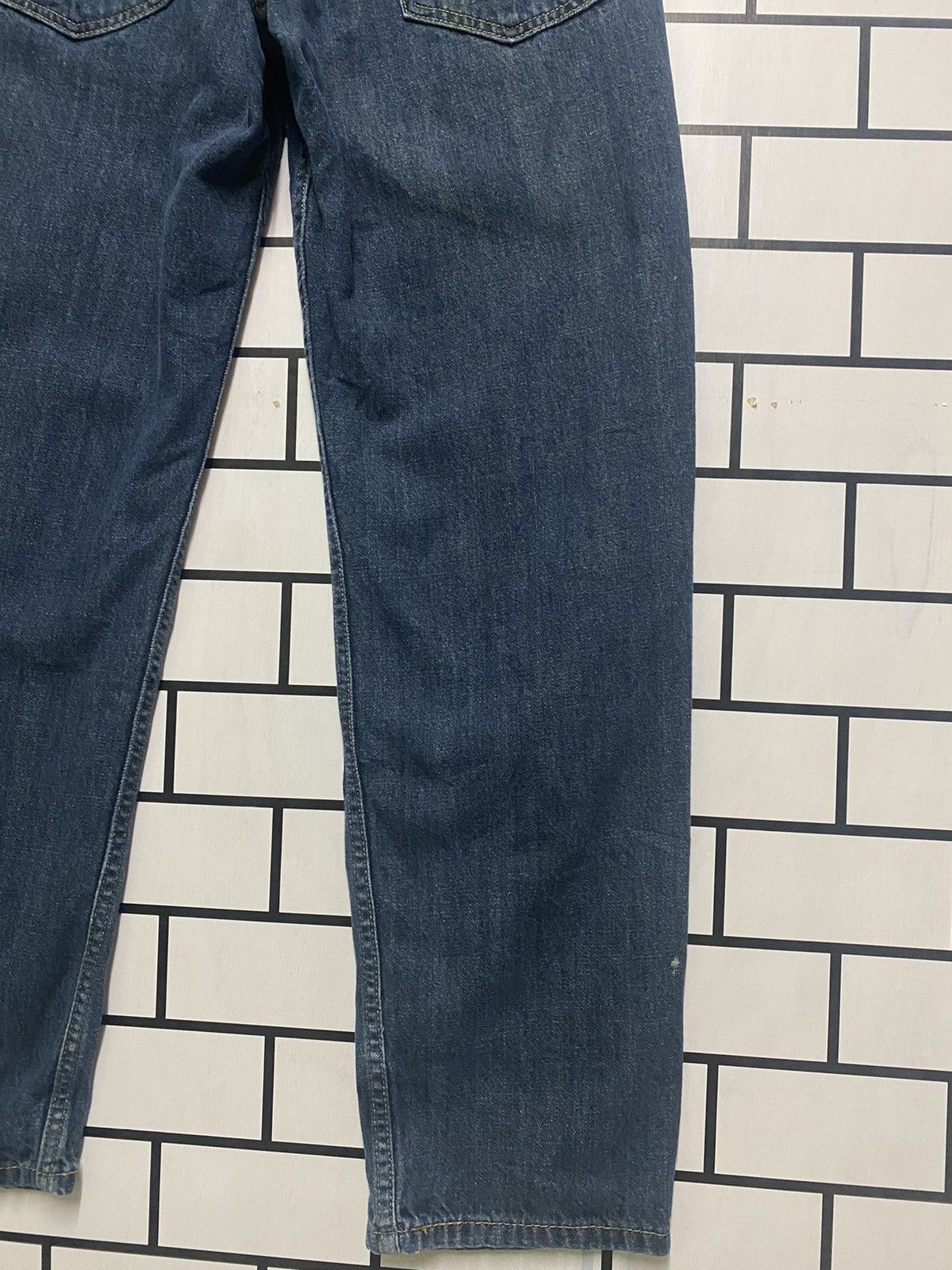 Levi's × Vintage Vintage LEVIS 550 Mid Blue Paint Splashed Jeans - L32 Size US 32 / EU 48 - 13 Thumbnail
