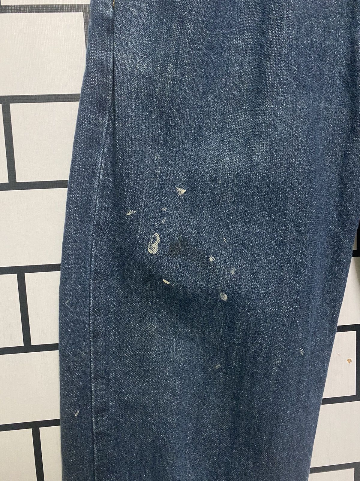 Levi's × Vintage Vintage LEVIS 550 Mid Blue Paint Splashed Jeans - L32 Size US 32 / EU 48 - 8 Thumbnail