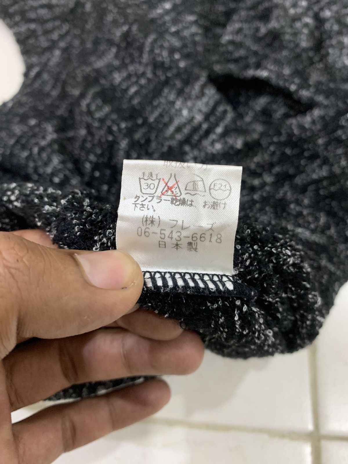 Designer × Japanese Brand × Other JURIA Blend Wool Fringed Turtleneck Baggy Knitwear Sweater Size M / US 6-8 / IT 42-44 - 12 Thumbnail