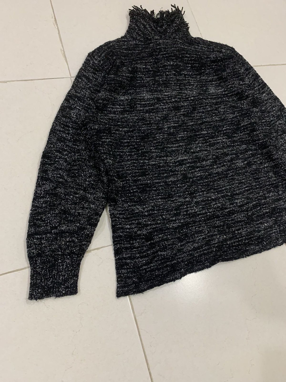 Designer × Japanese Brand × Other JURIA Blend Wool Fringed Turtleneck Baggy Knitwear Sweater Size M / US 6-8 / IT 42-44 - 8 Thumbnail