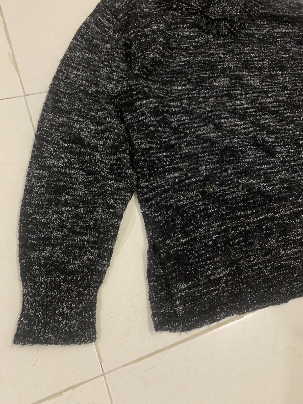Designer × Japanese Brand × Other JURIA Blend Wool Fringed Turtleneck Baggy Knitwear Sweater Size M / US 6-8 / IT 42-44 - 4 Thumbnail