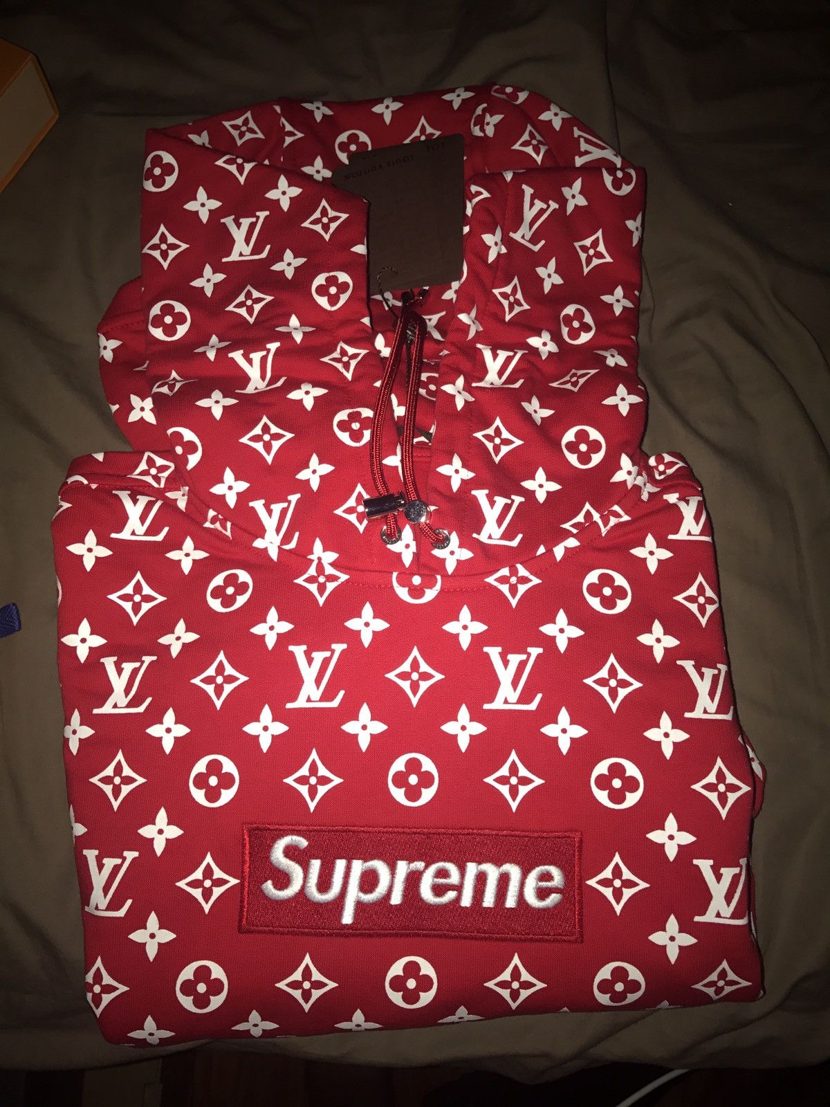 Monogram box logo hoodie best sale