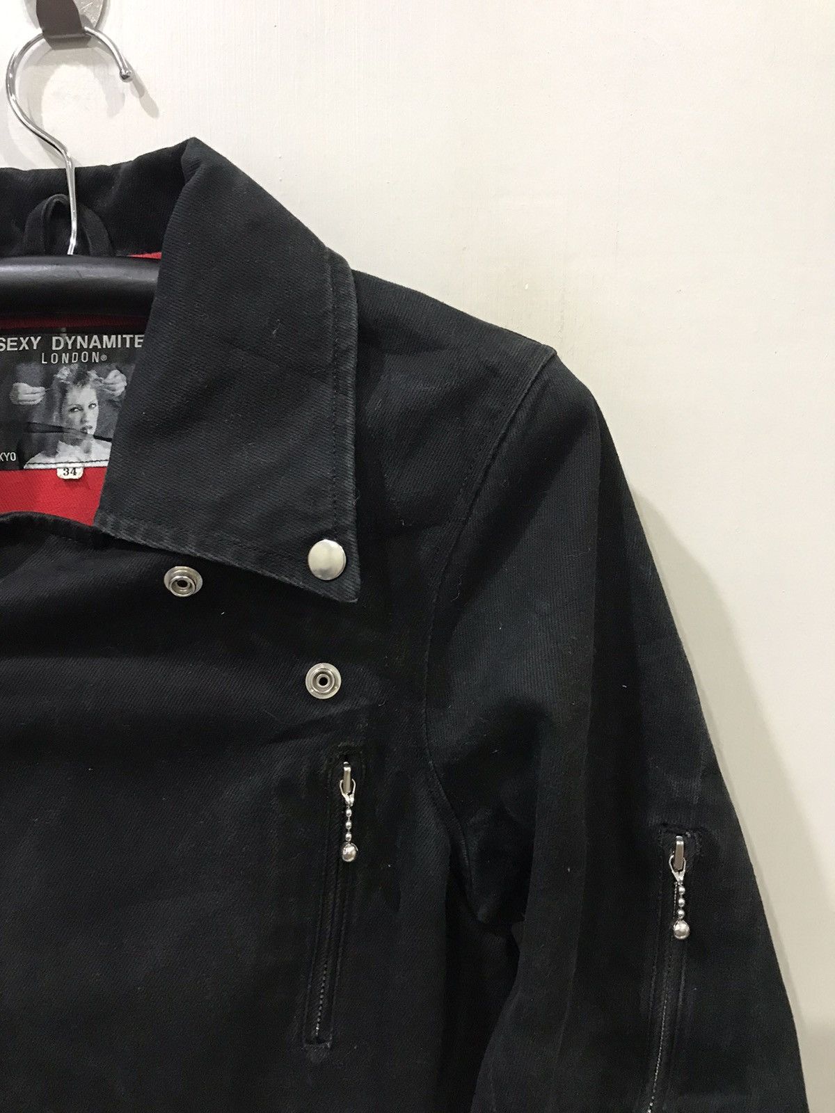Japanese Brand SEXY DYNAMITE Assymetrical Punk Zipper Bondage Jacket Size US XS / EU 42 / 0 - 4 Thumbnail