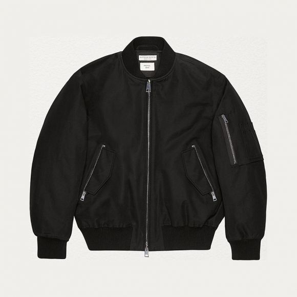 Bottega Veneta Pre 19 Twill Nylon Bomber Jacket in Black | Grailed