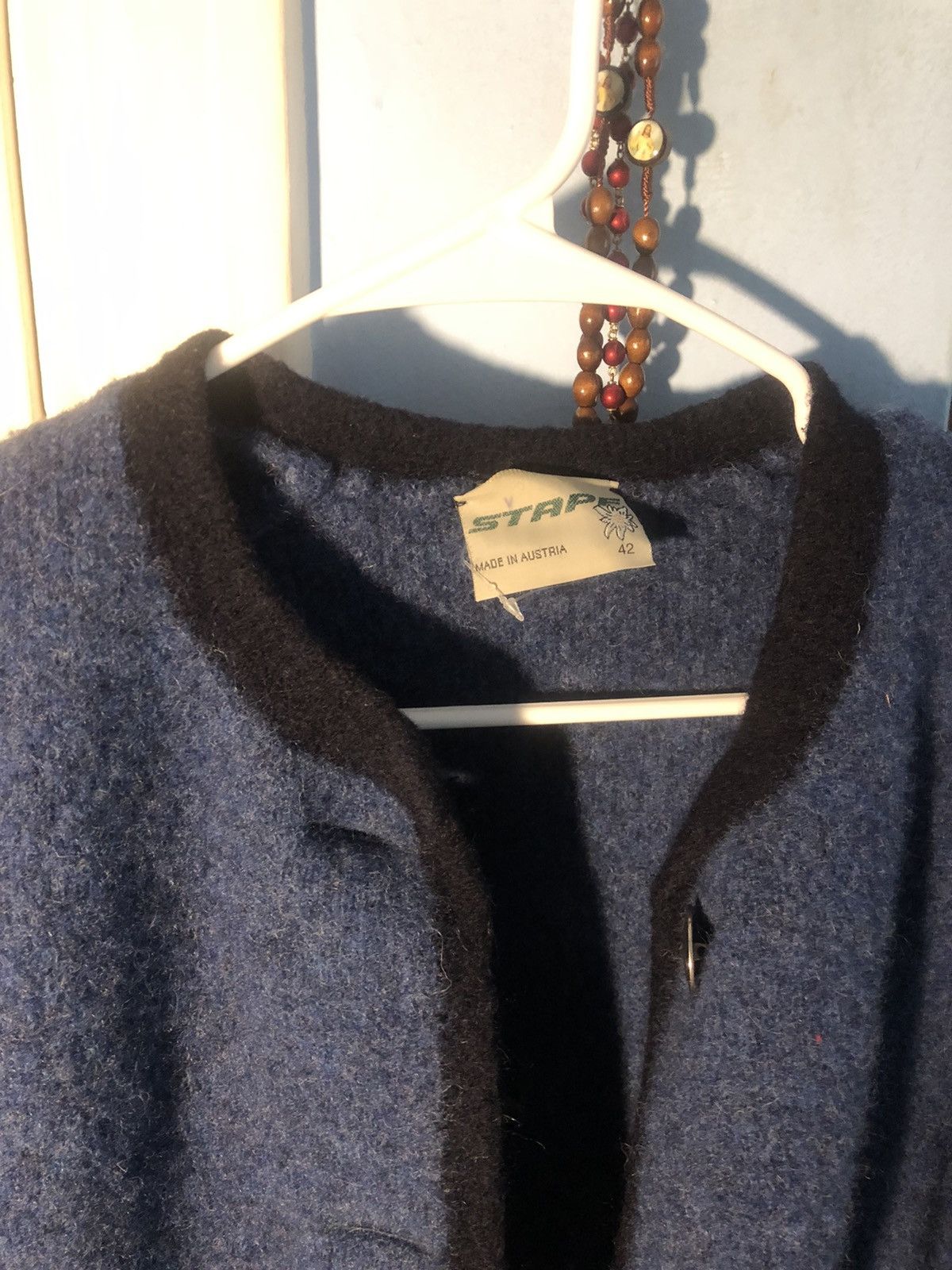 Vintage Vintage Blue Cardigan Size S / US 4 / IT 40 - 2 Thumbnail