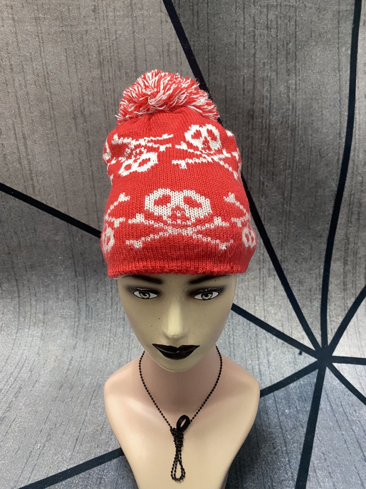 Other Unknown Skull Design Short Beanie Hat Size ONE SIZE - 1 Thumbnail